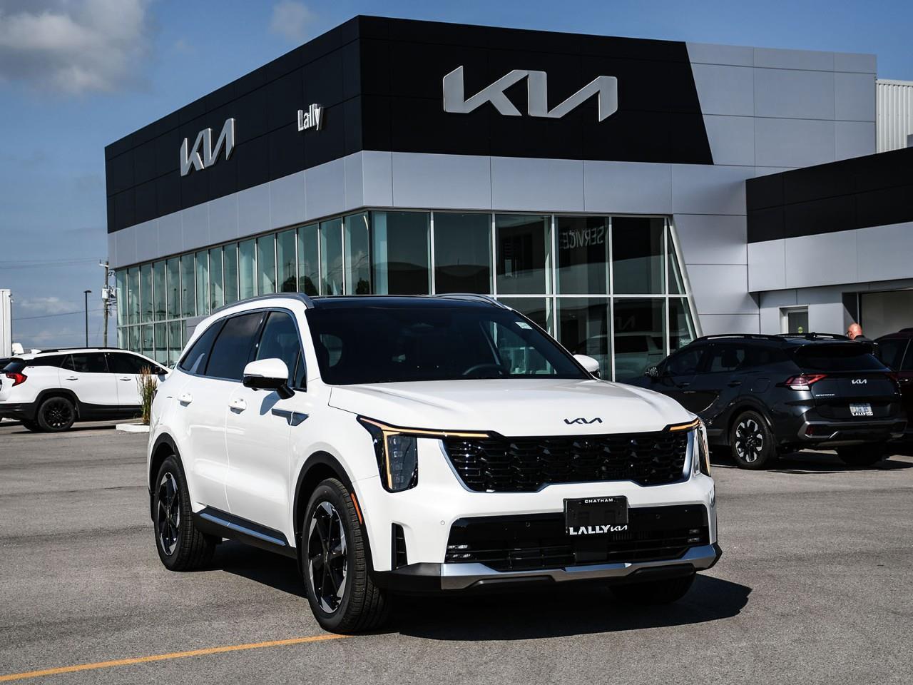 <h3>2026 Kia Sorento Plug-In Hybrid  SX | Stock #LKSO00760</h3><p>The <strong>2026 Kia Sorento Plug-In Hybrid SX</strong> combines electrified performance, premium comfort, advanced technology, and three-row versatility in a sophisticated midsize SUV built for modern families. Powered by a <strong>turbocharged 1.6L plug-in hybrid powertrain paired with an electric motor and a 6-speed automatic transmission</strong>, the Sorento PHEV SX delivers smooth, responsive performance while offering the ability to complete many daily commutes using all-electric power. When longer trips call, the gasoline engine seamlessly works with the electric motor to provide outstanding efficiency and confidence without range anxiety.</p><p>Equipped with <strong>standard All-Wheel Drive</strong>, the Sorento Plug-In Hybrid SX offers excellent traction and stability in rain, snow, and changing road conditions, making it an ideal choice for Canadian drivers throughout every season. Its advanced plug-in hybrid system delivers an excellent balance of efficiency, capability, and everyday practicality.</p><p>Inside, the SX trim offers a refined and upscale cabin with seating for up to <strong>six passengers</strong> thanks to luxurious <strong>second-row captain's chairs</strong>. Premium <strong>leather seating surfaces</strong>, <strong>heated and ventilated front seats</strong>, <strong>heated second-row seats</strong>, and a <strong>heated steering wheel</strong> create a first-class driving experience for both driver and passengers. The flexible three-row layout provides exceptional versatility, whether you're transporting family, friends, or larger cargo.</p><p>Technology is at the forefront with Kia's impressive <strong>dual 12.3-inch panoramic display system</strong>, seamlessly combining the digital instrument cluster and infotainment touchscreen into one modern interface. <strong>Apple CarPlay and Android Auto</strong>, integrated navigation, <strong>wireless phone charging</strong>, a <strong>Bose premium audio system</strong>, Bluetooth connectivity, and multiple USB charging ports ensure everyone stays connected and entertained throughout every journey.</p><p>Safety is equally impressive, featuring Kia's latest <strong>Advanced Driver Assistance Systems</strong>, including <strong>Forward Collision-Avoidance Assist</strong>, <strong>Blind-Spot Collision Avoidance Assist</strong>, <strong>Rear Cross-Traffic Collision Avoidance Assist</strong>, <strong>Lane Keeping Assist</strong>, <strong>Lane Following Assist</strong>, <strong>Highway Driving Assist</strong>, <strong>Smart Cruise Control</strong>, a <strong>Surround View Monitor</strong>, and <strong>Blind-Spot View Monitor</strong>, providing additional confidence and awareness behind the wheel.</p><p>On the exterior, the Sorento Plug-In Hybrid SX showcases bold SUV styling with distinctive LED projector headlights, premium exterior accents, a <strong>panoramic sunroof</strong>, and stylish alloy wheels fitted with all-season <strong>tires</strong>. Its sophisticated design reflects the premium experience found throughout the vehicle.</p><p>With its combination of plug-in hybrid efficiency, luxurious comfort, advanced technology, all-wheel-drive capability, and versatile three-row seating, the <strong>2026 Kia Sorento Plug-In Hybrid SX</strong> is an exceptional SUV for drivers seeking premium features while embracing electrified driving.</p><p><strong>Call us today for the latest incentives from Kia Canada!</strong></p> <p>OnRoads: Deductible coverage + Windshield chip coverage + theft/recovery benefit policy. Mats/Wheel locks</p>