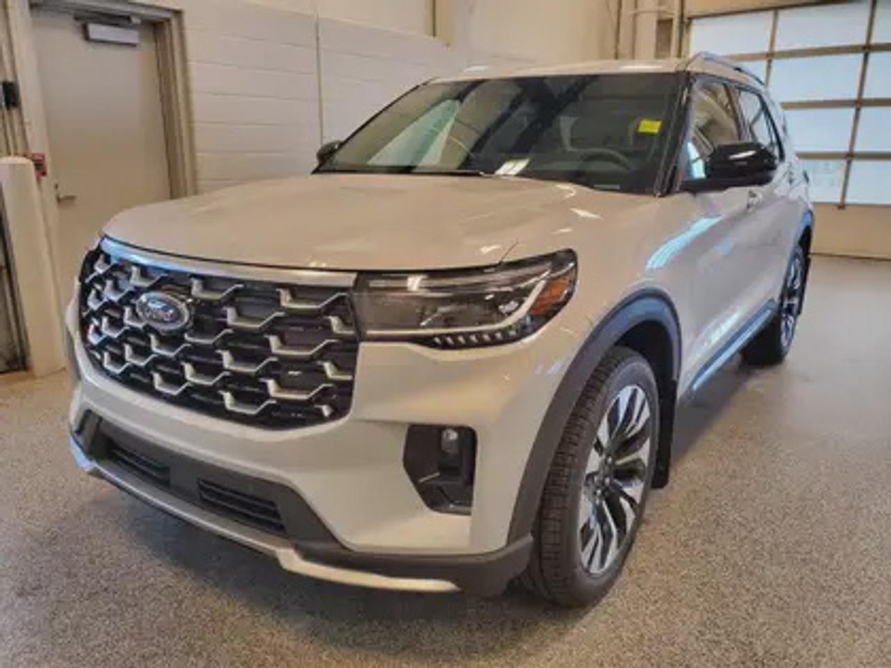 The 2026 Ford Explorer Platinum 600A 4WD shines in Space White Metallic, this premium SUV is powered by a robust 2.3L EcoBoost I-4 engine paired with a 10-speed automatic transmission. With 310 horsepower and 315 lb-ft of torque, it delivers dynamic performance, giving a highway/city fuel economy of 10.4L/100km (27 Miles per gallon).

Key Features:
Ford Bluecruise
Ford Co-Pilot360 Assist 2.0
360 Degree Camera 
Adaptive Cruise Control
BLIS (Blind Spot Information System)
Evasive Steering Assist
Lane Keeping System
Reverse Brake Assist
Rain Sensing Wipers 
LED Taillamps
Panoramic Fixed Glass Moonroof with Power Shade
B&O Sound System
20 Luster Nickle-Painted Aluminum Wheels
Heated And Ventilated Front Seats
Heated Second Row Seats
Memory Driver Seat
Ford Connectivity Package
18 Spare WHL and Jack Kit

Whether youre navigating urban streets or taking on Saskatchewans rugged terrain, the 2025 Explorer Platinum ensures a first-class experience for every journey. Experience the 2025 Ford Explorer Platinum 600A at Moose Jaw Ford your trusted destinations for all things automotive. With our transparent pricing, unparalleled customer perks, and commitment to providing the best service, your satisfaction is guaranteed. Whether youre upgrading or purchasing for the first time, well ensure a seamless and enjoyable car-buying experience.

Moose Jaw Ford, conveniently located at 1010 North Service Road in Moose Jaw, is your trusted destination for all your automotive needs. With an impressive 4.8-star Google rating from nearly 1,500 reviews, we are proud to deliver an exceptional vehicle-buying experience tailored just for you. Our Moose Jaw Motives set us apart, offering unbeatable value like half-priced oil changes for life on pre-owned vehicles, one year of key and remote protection, and one year of tire and rim protection. Enjoy peace of mind with every community by combining exceptional service, high-quality vehicles, and a guest-first approach. Visit us today!