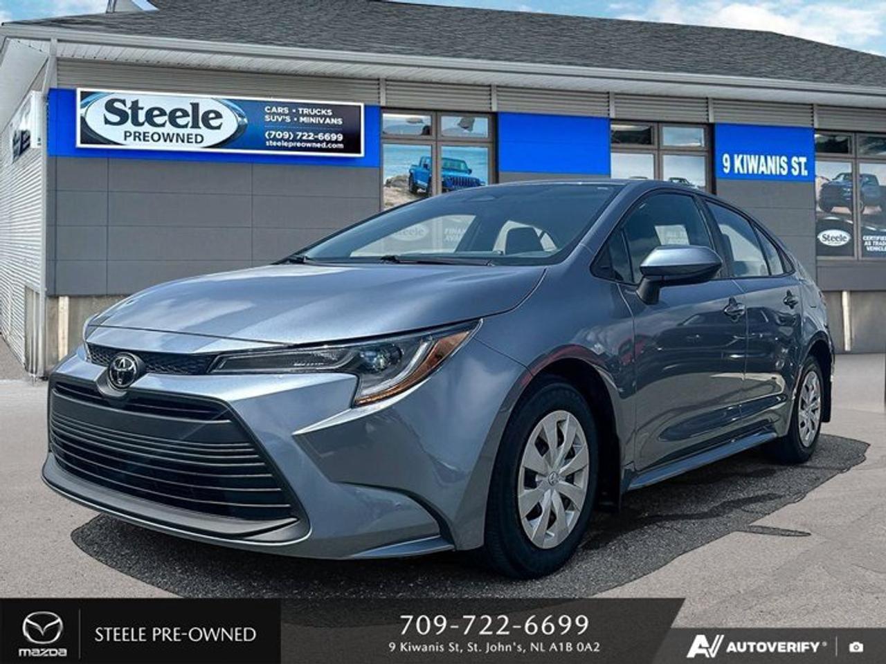 Introducing the sleek and reliable 2024 Toyota Corolla L, now available at Steele Mazda St. Johns. This gently used vehicle boasts an impressive odometer reading of 0 kilometers, making it practically brand new. With a powerful gasoline engine and fuel efficiency of 7 KM/L in the city and 6 KM/L on the highway, this Corolla is perfect for daily commuting or long road trips. The smooth FWD 10-speed automatic/CVT transmission with overdrive ensures a seamless driving experience, while the spacious interior provides comfort for both driver and passengers. This Used 2024 Toyota Corolla L is a fantastic option for anyone in search of a dependable and stylish vehicle. Its modern design, low mileage, and efficient fuel economy make it an attractive choice for individuals looking to upgrade their ride without breaking the bank. Whether youre navigating city streets or cruising down the highway, this Corolla delivers a smooth performance that will leave you impressed. Dont miss out on the opportunity to own this exceptional car - visit Steele Mazda St. Johns today to take it for a test drive!