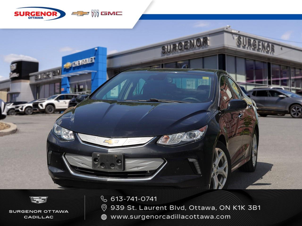 <p>Experience the sophistication of the 2017 Chevrolet Volt Premier Hatchback in stunning Mosaic Black Metallic. Designed with front-wheel drive, this hatchback ensures smooth handling and a capable drive. </p><p>The eye-catching exterior in black pairs seamlessly with the plush black interior. Luxurious leather seats offer comfort while you enjoy heated front and rear seating, all encased in a stylish leather-wrapped shift knob. The alloy wheels add a touch of elegance and complete the car's polished look.</p><p>Stay connected and entertained with features such as the Bluetooth connection and a smart device integration system, ensuring that your technology is within easy reach. Cruise confidently and safely with advanced features like a backup camera, parking sensors, automatic parking, and a suite of driver assistance options. The satellite radio and Wi-Fi hotspot prepare you for an enjoyable journey, whether you're commuting daily or taking a long drive.</p><p>Perfect for tech-savvy drivers and those seeking an environmentally mindful vehicle, the Chevrolet Volt Premier offers modern technology and comfort. Reach out to Surgenor Chevrolet Buick GMC Cadillac for more information and take the first step towards owning this exceptional vehicle today!</p>