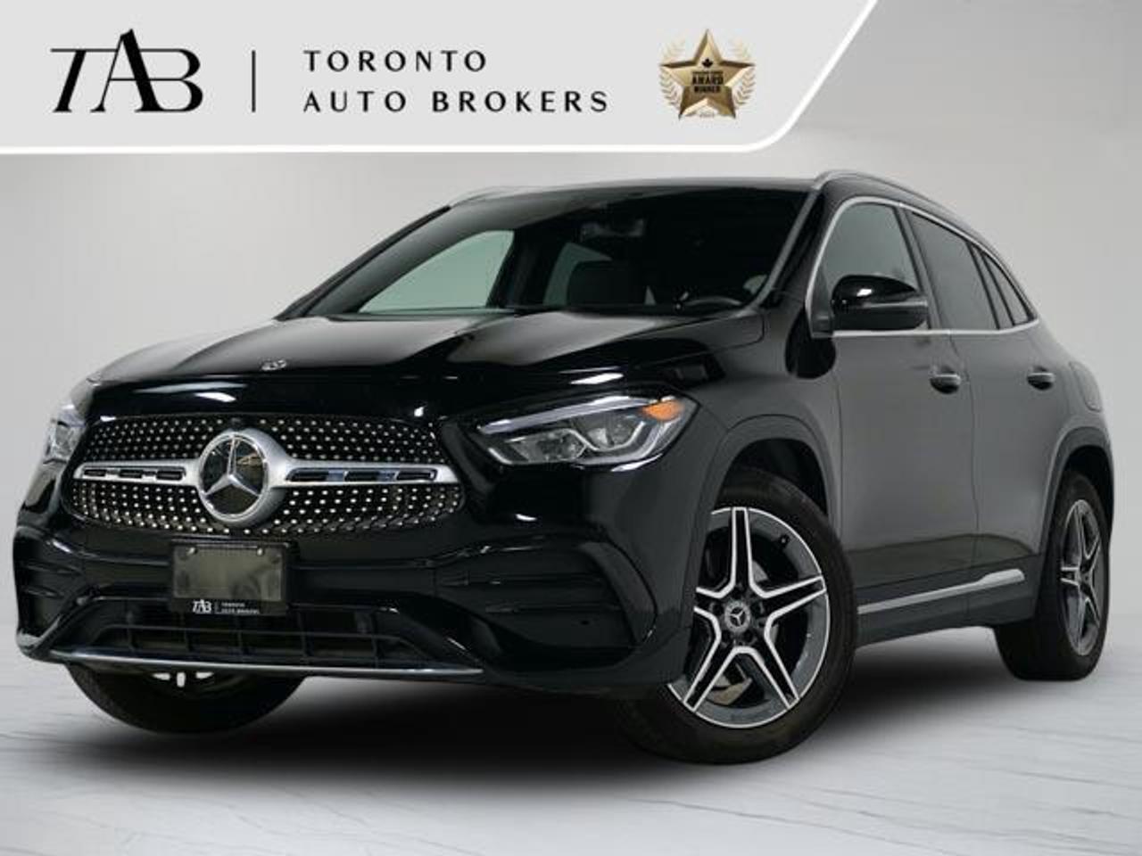 This 2022 Mercedes-Benz GLA 250 is a local Ontario vehicle with a clean Carfax report, combining sporty styling, premium comfort, and confident all-weather capability in a compact luxury SUV. Powered by a 2.0L turbocharged 4-cylinder engine producing 221 horsepower and paired with an 8G-DCT dual-clutch automatic transmission and 4MATIC&reg; all-wheel drive, the GLA 250 delivers responsive performance, refined handling, and excellent everyday versatility. Equipped with the AMG&reg; Line Package and a panoramic sunroof, this GLA offers modern technology, upscale craftsmanship, and the unmistakable luxury of Mercedes-Benz.

Key Features:

2.0L Turbocharged 4-Cylinder Engine (221 HP)
8G-DCT Dual-Clutch Automatic Transmission
4MATIC&reg; All-Wheel Drive
Local Ontario Vehicle
Clean Carfax Report
AMG&reg; Line Package
Panoramic Sunroof
MBUX Infotainment System with Navigation
Dual 10.25-Inch Digital Displays
Apple CarPlay&reg; & Android Auto Compatibility
Heated Front Seats
Power Front Seats with Memory
64-Colour Ambient Interior Lighting
LED High Performance Headlights
Power Liftgate
Blind Spot Assist
18-Inch AMG&reg; Alloy Wheels


NOW OFFERING 3 MONTH DEFERRED FINANCING PAYMENTS ON APPROVED CREDIT. 

WE OFFER THE BEST FINANCE RATES, AND DONT CHARGE ANY FINANCING FEE

Looking for a top-rated pre-owned luxury car dealership in the GTA? Look no further than Toronto Auto Brokers (TAB)! Were proud to have won multiple awards, including the 2024 AutoTrader Best Priced Dealer, the 2026 Best in Business award, the 2025 CarGurus Award, the 2026 Top Choice Award, the 2026 Dealer Rater Consumer Satisfaction Award, the 2026 Canadian Choice Award, the 2026 Three Best Rated Dealer Award, and many more!

With 30 years of experience serving the Greater Toronto Area, TAB is a respected and trusted name in the pre-owned luxury car industry. Our 30,000 sq.Ft indoor showroom is home to a wide range of luxury vehicles from top brands like BMW, Mercedes-Benz, Audi, Porsche, Land Rover, Jaguar, Aston Martin, Bentley, Maserati, and more. And we dont just serve the GTA, were proud to offer our services to all cities in Canada, including Vancouver, Montreal, Calgary, Edmonton, Winnipeg, Saskatchewan, Halifax, and more.

At TAB, were committed to providing a no-pressure environment and honest work ethics. As a family-owned and operated business, we treat every customer like family and ensure that every interaction is a positive one. Come experience the TAB Lifestyle at its truest form, luxury car buying has never been more enjoyable and exciting!

We offer a variety of services to make your purchase experience as easy and stress-free as possible. From competitive and simple financing and leasing options to extended warranties, aftermarket services, and full history reports on every vehicle, we have everything you need to make an informed decision. We welcome every trade, even if youre just looking to sell your car without buying, and when it comes to financing or leasing, we offer same day approvals, with access to over 50 lenders, including all of the banks in Canada. Feel free to check out your own Equifax credit score without affecting your credit score, simply click on the Equifax tab above and see if you qualify.


Call us today or visit our website to learn more about our inventory and services. And remember, all prices exclude applicable taxes and licensing, and vehicles can be certified at an additional cost of $999.