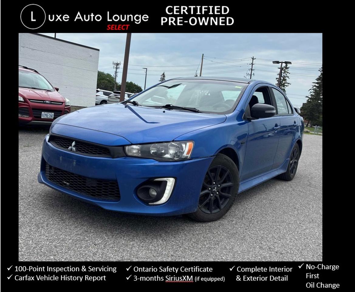 2017 Mitsubishi Lancer HEATED SEATS, 4WD, SUNROOF, BACK-UP CAM & MORE