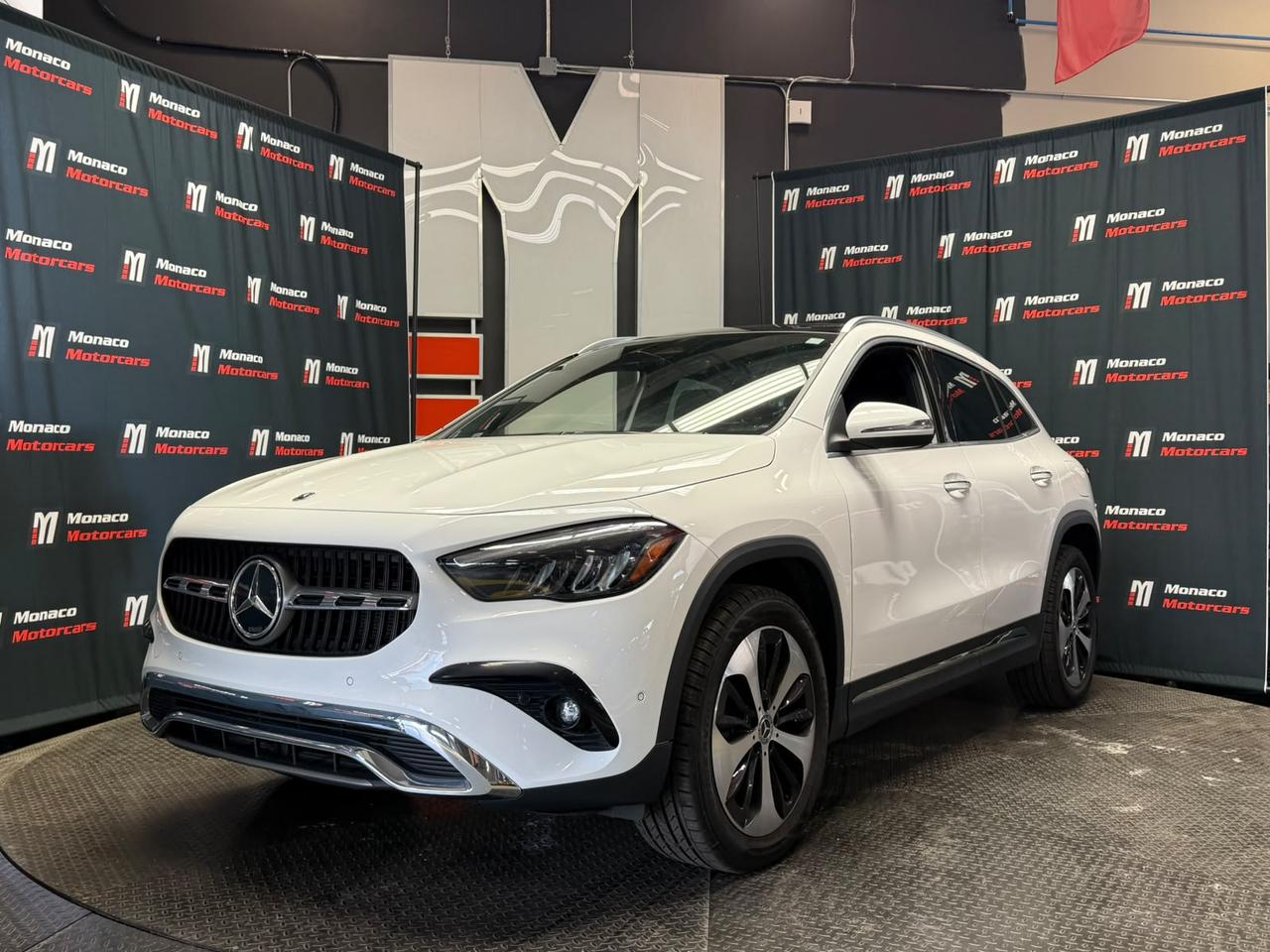 <p class=p1>Special Finance Price : $34,999 | Cash Price $36,499</p><p class=p1>2024 Mercedes-Benz GLA 250 4MATIC &ndash; No Accidents, Clean CarFax Polar White Exterior with Black Leather Interior, 4MATIC All-Wheel Drive, Turbocharged Engine, Panoramic Sunroof, MBUX Navigation System, Apple CarPlay & Android Auto, Heated Front Seats, Heated Steering Wheel, Comfort Access Keyless Entry, Push Button Start, Remote Start, Power Liftgate, Blind Spot Assist, Active Brake Assist, Attention Assist, Backup Camera, Parking Sensors, Dual-Zone Automatic Climate Control, Power Front Seats with Memory, Wireless Charging, Bluetooth, Premium Alloy Wheels, Cruise Control, USB-C Connectivity, and much more.</p><p class=p1>Odometer: 53,000 KM.</p><p class=p1>Call Us:&nbsp;(416) 766-6226</p><p class=p1>Monaco Motorcars Inc.</p><p class=p1>Location: 112 King St, Barrie</p><p class=p1>Business Hours:</p><p class=p1>Monday - Friday: 10am - 6pm</p><p class=p1>Saturday: 10am - 5pm</p><p class=p1>Sunday : 10am - 3pm</p><p class=p1>www.monacomotorcars.com</p><p class=p1>Apply for Financing Online:&nbsp;www.monacomotorcars.com/financing/</p><p class=p1>All our vehicles go through an Ontario Standard Certification Inspection where we make sure the car is safe so you don&rsquo;t have to. An additional cost of $999 will be applied to all Certified vehicles. If not certified as per OMVIC regulations vehicle is not drivable, not certified and not e-tested. Each Certified vehicle comes with an Ontario Safety Certification and a 36-day or 2000 KM Safety Warranty. At Monaco Motorcars, we are revolutionizing the car buying experience. Come see the difference. Full vehicle history is disclosed prior to closing a deal because we want you to know everything about your next vehicle. Countless Financing options are available including $0 DOWN!!! (O.A.C.) All credit types welcome! Bad/Good/No Credit, bankruptcy, consumer proposal, new to Canada, student. Hassle-free approvals. No matter what your credit situation is, You Are Approved. Conditions apply. We Accept Trade-Ins! Bring it by for an Appraisal. Multiple extended warranty options are available to choose from.</p><p class=p1>We Are Proud To Serve Clients All Over Canada & Ontario - Toronto, Markham, Richmond Hill, Mississauga, Oshawa, Etobicoke, Newmarket, Pickering, Whitby, Ajax, North York, Scarborough, Barrie, Orangeville, Waterloo, Milton, Kitchener, Ottawa, Aurora, London, Kingston, Hamilton, Muskoka, Belleville, Brant, Brantford, Brockville, Cornwall, Windsor, Sudbury, Guelph, Orillia, Sarnia, Timmins, Thunder Bay, Welland, Pembroke, St Catharines, St. Thomas, Thorold, Ottawa, Owen Sound, Haldimand County, Kenora and Niagara Falls.</p><p class=p1>PRICES DISPLAYED: HST and licensing fees are not included.</p><p class=p1>FINANCING OPTIONS: Enjoy rates as low as 6.99% with $0 down and no payments for 3 months (O.A.C). Our expert financing team partners with major banks and lenders to secure the lowest rates and most flexible terms for your car loan. A $999 documentation fee applies.</p><p class=p1>We strive to provide accurate and up-to-date listing information; however, Monaco Motorcars is not responsible for any errors, omissions, or typographical mistakes. Prices are subject to change without notice. Please contact us to confirm details.</p>