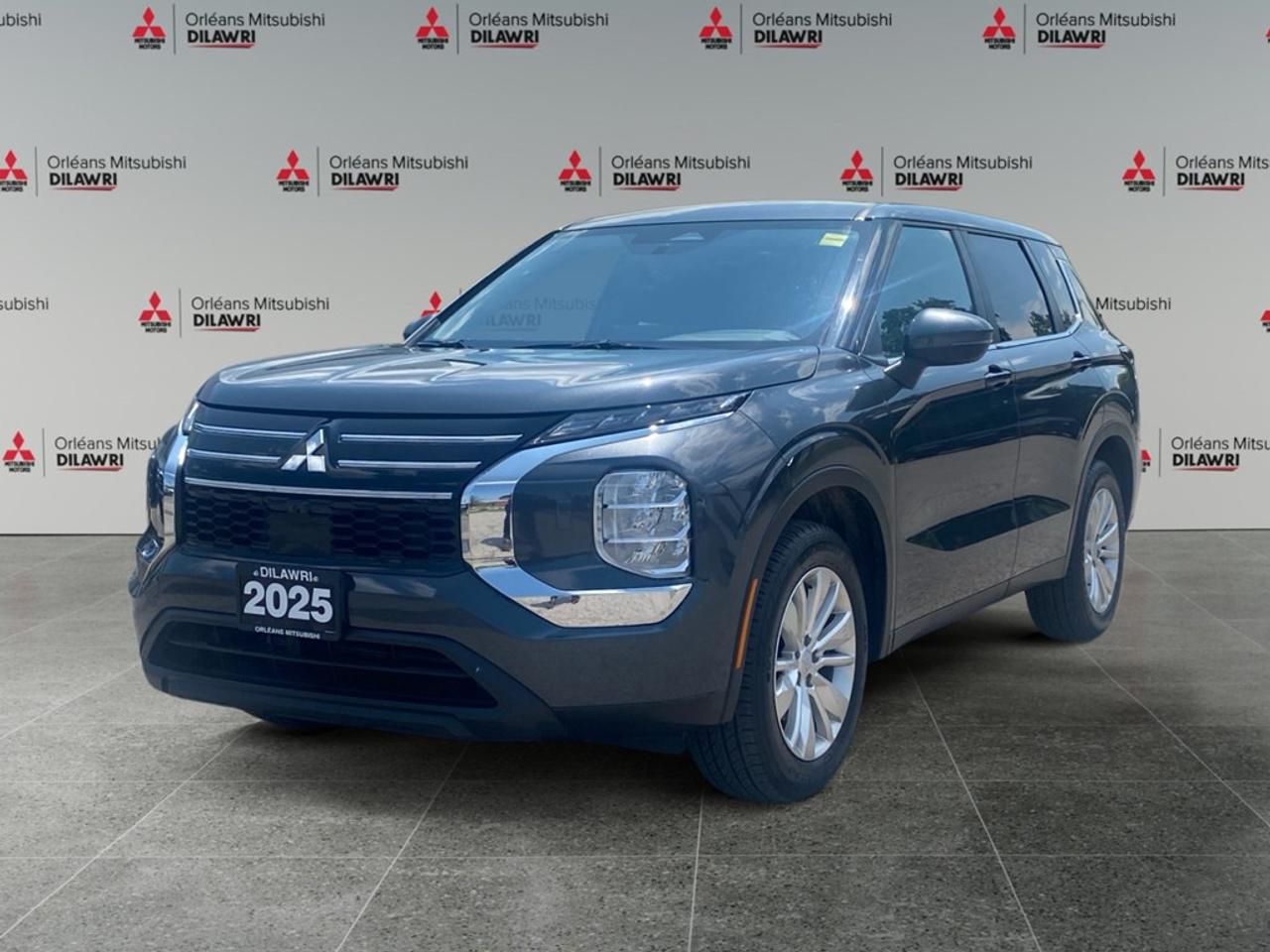 The 2025 Mitsubishi Outlander ES in stunning gray with AWD delivers an unparalleled driving experience, blending innovation and style. This SUV offers smooth handling, making it the perfect companion for any journey. With its sleek gray exterior, the Outlander ES boasts alloy wheels and a contemporary design that captures attention wherever it goes. Inside, enjoy a thoughtfully designed interior featuring quality materials like leatherette on the instrument panel and a leather/metal-look gear shifter, ensuring a sophisticated feel. The 2025 Outlander ES is equipped with cutting-edge technology to enhance your driving pleasure. Stay connected with the Bluetooth connection, smart device integration, and satellite radio. Drive with confidence thanks to advanced safety features such as lane assist, brake assist, and parking sensors. The backup camera and keyless entry offer added convenience and ease of use. With seating up to the third row, heated seats, and heated mirrors, the Outlander ES is perfect for families and adventurers who value comfort and space. Dont miss your chance to experience this versatile SUV; contact Orleans Mitsubishi today for more information and to arrange a test drive!