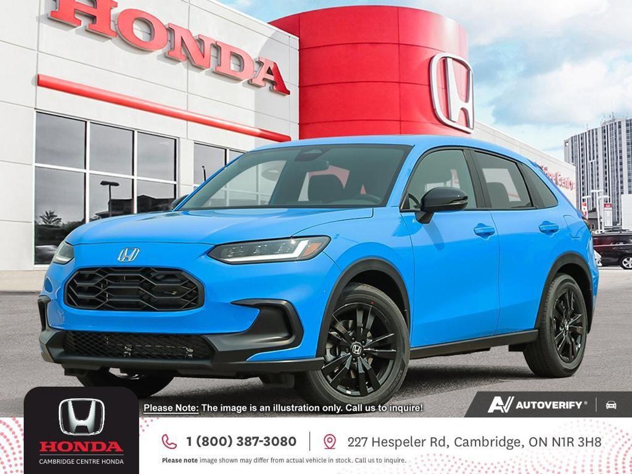 <h3><span style=color:rgb( 0 , 0 , 0 )><strong>Bold Style. Confident Performance. Built to Stand Out.</strong></span></h3><p><span style=color:rgb( 0 , 0 , 0 )>Step into the 2027 Honda HR-V Sport, where sporty design meets everyday versatility. With eye-catching details, responsive performance, and smart technology throughout, this crossover is ready to elevate your daily drive and every adventure that follows.</span></p><h3><span style=color:rgb( 0 , 0 , 0 )><strong>Performance That Keeps You Moving</strong></span></h3><p><span style=color:rgb( 0 , 0 , 0 )>Powered by a 2.0-litre, 16-valve DOHC i-VTEC® 4-cylinder engine delivering 158 horsepower, the HR-V Sport offers a smooth and capable ride. The Continuously Variable Transmission (CVT) ensures efficient performance, while Real Time AWD with Intelligent Control System provides added confidence in changing road conditions, from city streets to snowy highways.</span></p><h3><span style=color:rgb( 0 , 0 , 0 )><strong>Sport-Inspired Design That Stands Out</strong></span></h3><p><span style=color:rgb( 0 , 0 , 0 )>The HR-V Sport brings bold styling to every drive:</span></p><ul><li><p><span style=color:rgb( 0 , 0 , 0 )>Gloss black lower garnish and black chrome honeycomb grille</span></p></li><li><p><span style=color:rgb( 0 , 0 , 0 )>18" Berlina black alloy wheels</span></p></li><li><p><span style=color:rgb( 0 , 0 , 0 )>Body-coloured rear roofline spoiler</span></p></li><li><p><span style=color:rgb( 0 , 0 , 0 )>Heated power side mirrors</span></p></li></ul><p><span style=color:rgb( 0 , 0 , 0 )>Its a clean, athletic look that makes an impression wherever you go.</span></p><h3><span style=color:rgb( 0 , 0 , 0 )><strong>A Sporty, Refined Interior</strong></span></h3><p><span style=color:rgb( 0 , 0 , 0 )>Inside, the HR-V Sport blends comfort with a performance-inspired feel:</span></p><ul><li><p><span style=color:rgb( 0 , 0 , 0 )>Sport pedals with black and chrome accents</span></p></li><li><p><span style=color:rgb( 0 , 0 , 0 )>Steering wheel-mounted paddle shifters for added control</span></p></li><li><p><span style=color:rgb( 0 , 0 , 0 )>One-touch power moonroof with tilt</span></p></li><li><p><span style=color:rgb( 0 , 0 , 0 )>Dual-zone automatic climate control with air-filtration system</span></p></li></ul><p><span style=color:rgb( 0 , 0 , 0 )>Every detail is designed to make your drive more enjoyable.</span></p><h3><span style=color:rgb( 0 , 0 , 0 )><strong>Stay Connected Without Missing a Beat</strong></span></h3><p><span style=color:rgb( 0 , 0 , 0 )>The HR-V Sport keeps your technology simple and accessible:</span></p><ul><li><p><span style=color:rgb( 0 , 0 , 0 )>9" Display Audio System with HondaLink Next Generation</span></p></li><li><p><span style=color:rgb( 0 , 0 , 0 )>Wireless Apple CarPlay® and Android Auto compatibility</span></p></li><li><p><span style=color:rgb( 0 , 0 , 0 )>180-watt audio system with MP3/Windows Media® playback</span></p></li><li><p><span style=color:rgb( 0 , 0 , 0 )>Six-speaker sound system</span></p></li><li><p><span style=color:rgb( 0 , 0 , 0 )>Wireless charging</span></p></li></ul><p><span style=color:rgb( 0 , 0 , 0 )>From navigation to playlists, everything is right where you need it.</span></p><h3><span style=color:rgb( 0 , 0 , 0 )><strong>Honda Sensing® Safety You Can Count On</strong></span></h3><p><span style=color:rgb( 0 , 0 , 0 )>Confidence comes standard with a full suite of advanced safety features:</span></p><ul><li><p><span style=color:rgb( 0 , 0 , 0 )>Adaptive Cruise Control with Low-Speed Follow</span></p></li><li><p><span style=color:rgb( 0 , 0 , 0 )>Forward Collision Warning and Collision Mitigation Braking System</span></p></li><li><p><span style=color:rgb( 0 , 0 , 0 )>Lane Departure Warning and Lane Keeping Assist System</span></p></li><li><p><span style=color:rgb( 0 , 0 , 0 )>Road Departure Mitigation System</span></p></li><li><p><span style=color:rgb( 0 , 0 , 0 )>Blind Spot Information (BSI) System</span></p></li><li><p><span style=color:rgb( 0 , 0 , 0 )>Traffic Jam Assist and Traffic Sign Recognition</span></p></li></ul><p><span style=color:rgb( 0 , 0 , 0 )>A multi-angle rearview camera with dynamic guidelines helps make parking and reversing simple and precise.</span></p><h3><span style=color:rgb( 0 , 0 , 0 )><strong>Convenience That Fits Your Day</strong></span></h3><p><span style=color:rgb( 0 , 0 , 0 )>Designed to make every drive easier:</span></p><ul><li><p><span style=color:rgb( 0 , 0 , 0 )>Remote engine starter</span></p></li><li><p><span style=color:rgb( 0 , 0 , 0 )>Proximity key entry with pushbutton start</span></p></li><li><p><span style=color:rgb( 0 , 0 , 0 )>HondaLink Assist for added peace of mind in emergency situations</span></p></li></ul><p><span style=color:rgb( 255 , 0 , 0 )><strong><em>Premium paint charge of $550 is not included on all colours/models.</em></strong></span></p><h3><strong>Experience the Difference at Cambridge Centre Honda!</strong></h3><p><strong>Why Test Drive Here?</strong> You choose! Drive with a salesperson or on your own. Extended overnight and at-home test drives are also available.</p><p><strong>Why Purchase Here?</strong> Enjoy our VIP Coupon Booklet with up to $1,000 in service and other savings, plus <strong>FREE Ontario-wide delivery</strong>.</p><p>Cambridge Centre Honda proudly serves customers from Cambridge, Kitchener, Waterloo, Brantford, Hamilton, Waterford, Brant, Woodstock, Paris, Branchton, Preston, Hespeler, Galt, Puslinch, Morriston, Roseville, Plattsville, New Hamburg, Baden, Tavistock, Stratford, Wellesley, St. Clements, St. Jacobs, Elmira, Breslau, Guelph, Fergus, Elora, Rockwood, Halton Hills, Georgetown, Milton and all across Ontario!</p><p></p>