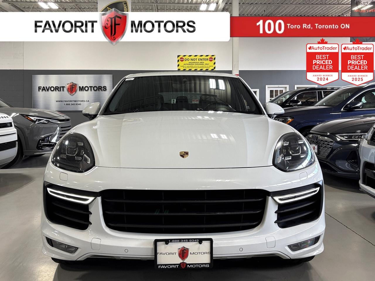 **SUMMER SPECIAL!** FEATURING : V8 TURBO POWERED, AWD, PANORAMIC ROOF, CARBON INTERIOR TRIMS, RED DIAL ANALOG CLOCK, SPORT CHRONO PKG, MULTI DRIVE MODES, OFFROAD MODE, HEIGHT ADJUSTABLE SUSPENSION, DIGITAL GAUGE CLUSTER NAVIGATION DISPLAY, HIGHLY EQUIPPED, VERY CLEAN! FINISHED IN WHITE ON MATCHING BLACK INTERIOR, STITCHED LEATHER SEATS, HEATED/COOLED SEATS, REAR HEATED SEATS, NAVIGATION SYSTEM, BACKUP CAMERA, PARKING SENSORS, AM, FM, SATELLITE, JUKEBOX, AUX, BLUETOOTH, PREMIUM ALLOYS, RED PORSCHE BRAKES, STEERING WHEEL CONTROLS, PREMIUM BOSE SOUND SYSTEM, POWER OPTIONS, POWER TRUNK, POWER WINDOW SHADES, POWER FOLDING MIRRORS, AND MUCH MORE!!!


**As per OMVIC regulations, this vehicle is not drivable, not certified and not e-tested. Certification is available for $899.** All our vehicles are in excellent condition and have been fully inspected by an in-house licensed mechanic.


The advertised price is a finance only price, if you wish to purchase the vehicle for cash additional $2,000 surcharge will apply. Applicable prices and special offers are subject to change with or without notice and shall be at the full discretion of Favorit Motors.