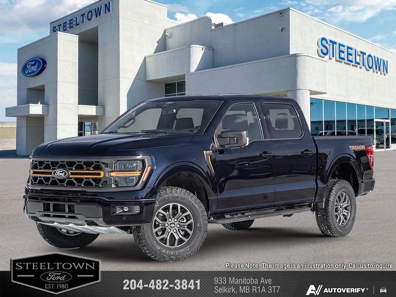 <b>Off-Road Package,  Heated Seats,  Climate Control,  Aluminum Wheels,  Running Boards!</b><br> <br> We value your TIME, we wont waste it or your gas is on us!   We offer extended test drives and if you cant make it out to us we will come straight to you!<br> <br>The 2026 Ford F-150 incorporates driver-assist technologies and modern connectivity designed to enhance control and convenience.<br> <br>The 2026 Ford F-150 combines proven leadership in toughness with smart innovation to deliver a truck built for real-world demands. Inside, the cabin features refined materials, intuitive tech and comfortable seating to support both driver and passengers on every journey. With its strong presence, flexible design and Fords legacy of dependability, the F-150 is ready for whatever work or play you throw its way.<br> <br>This Antimatter Blue Metallic Crew Cab 4X4 pickup has an Automatic transmission and is powered by a 382HP 3.5L V6 Cylinder Engine. <br> <br> Our F-150s trim level is Tremor. Engineered for relentless off-road capability, this rugged truck features an advanced off-road suspension, three protective skid plates, heavy-duty front and rear tow hooks, functional running boards, and striking dark matte finish alloy wheels wrapped in all-terrain tires. Inside, the adventure-ready cabin offers heated unique sport cloth front seats with power lumbar support, integrated upfitter switches for aftermarket accessories, power adjustable pedals, and a leatherette steering wheel. Premium comfort and tech surround you thanks to voice-activated dual-zone automatic air conditioning, keyfob remote start, and a powerful eight-speaker B&O sound system by Bang & Olufsen tied to a 12-inch SYNC 4 display with connected navigation and wireless smartphone integration. You can explore unmapped terrain or cruise the highway with ultimate confidence provided by a full aerial view camera system, BlueCruise driving technology, adaptive cruise control with stop-and-go, and a comprehensive forward and reverse sensing system. This vehicle has been upgraded with the following features: Off-Road Package, Heated Seats, Climate Control, Aluminum Wheels, Running Boards, Remote Start, SYNC.<br><br> View the original window sticker for this vehicle with this url <b><a href=http://www.windowsticker.forddirect.com/windowsticker.pdf?vin=1FTFW4L85TFB51760 target=_blank>http://www.windowsticker.forddirect.com/windowsticker.pdf?vin=1FTFW4L85TFB51760</a></b>.<br> <br>To apply right now for financing use this link: <a href=http://www.steeltownford.com/?https://CreditOnline.dealertrack.ca/Web/Default.aspx?Token=bf62ebad-31a4-49e3-93be-9b163c26b54c&La target=_blank>http://www.steeltownford.com/?https://CreditOnline.dealertrack.ca/Web/Default.aspx?Token=bf62ebad-31a4-49e3-93be-9b163c26b54c&La</a><br> <br/>Total rebate of $2500 is reflected in the price. 3.99% financing for 84 months. Incentives expire 2026-08-31. See dealer for details. <br><br>Family owned and operated in Selkirk for 35 Years.  <br>Steeltown Ford is located just 20 minutes North of the Perimeter Hwy, with an onsite banking center that offers free consultations. <br>Ask about our special dealer rates available through all major banks and credit unions.<br>Dealer retains all rebates, plus taxes, govt fees and Steeltown Protect Plus.<br>Steeltown Ford Protect Plus includes:<br>- Life Time Tire Warranty <br>Dealer Permit # 1039<br><br><br> Come by and check out our fleet of 100+ used cars and trucks and 240+ new cars and trucks for sale in Selkirk.  o~o
