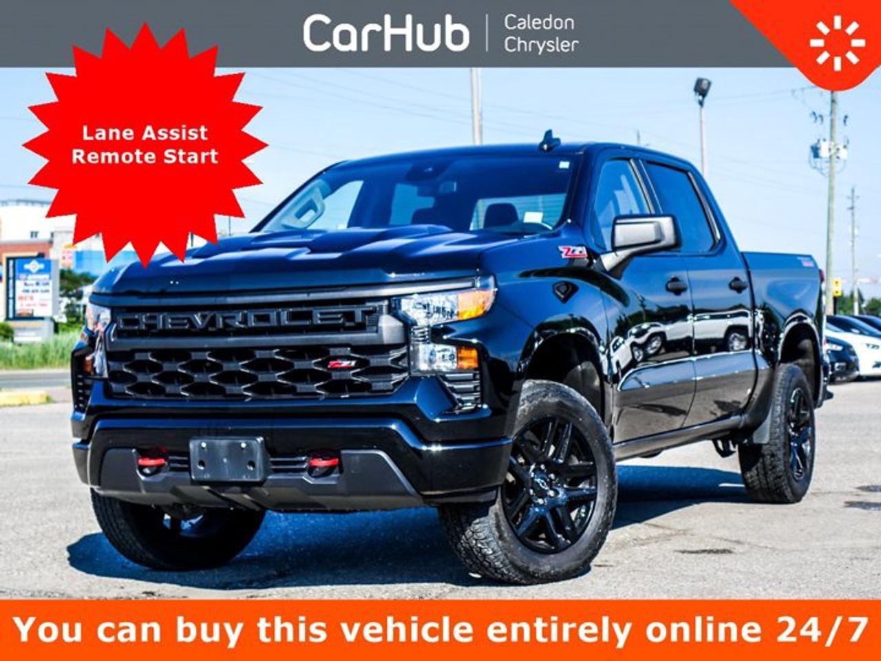 <p>Excellent Price<br />One Owner<br />No Accidents,<br />Certified Pre-Owned,</p><p>This Chevrolet Silverado 1500 Custom Trail Boss 4WD Crew Cab 147 has a dependable Gas V8 5.3L/325 engine powering this Automatic transmission. ENGINE, 5.3L ECOTEC3 V8 (355 hp [265 kW] @ 5600 rpm, 383 lb-ft of torque [518 Nm] @ 4100 rpm); featuring available Dynamic Fuel Management that enables the engine to operate in 17 different patterns between 2 and 8 cylinders, depending on demand, to optimize power delivery and efficiency, Wireless Phone Projection for Apple CarPlay and Android Auto, Windows, power rear, express down.Our advertised prices are for consumers (i.e. end users) only.</p><p> </p><p>This vehicle is in excellent condition and has passed a multi point inspection. Vehicle detailed</p><p> </p><p>This Chevrolet Silverado 1500 Custom Trail Boss 4WD Crew Cab 147 Features the Following Options </p><p>6 Passenger</p><p>Wi-Fi Hotspot capable</p><p>HD Rear Vision Camera,</p><p>CornerStep, rear bumper</p><p>Remote vehicle starter system</p><p>Apple CarPlay and Android Auto capable</p><p>Lane Keep Assist with Lane Departure Warning</p><p>Bluetooth for phone, connectivity to vehicle infotainment system</p><p>Seat adjuster, driver 10-way power including lumbar, Audio System, Chevrolet Infotainment 3 System, 7 diagonal colour touchscreen, AM/FM stereo Additional features for compatible phones include: Bluetooth audio streaming for 2 active devices, voice command pass-through to phone, wireless Apple CarPlay and Android Auto capable, Window, power front, passenger express down, Window, power front, drivers express up/down, Wi-Fi Hotspot capable USB Ports, rear, dual, charge-only, USB Ports, 2, Charge/Data ports located on the instrument panel,</p><p> </p><p> </p><p>Drive Happy with CarHub<br />*** All-inclusive, upfront prices -- no haggling, negotiations, pressure, or games</p><p>*** Purchase or lease a vehicle and receive a $1000 CarHub Rewards card for service</p><p>*** Purchase this vehicle fully online on CarHub websites</p><p> </p><p>Transparency Statement<br />USED VEHICLES: Online prices and payments are for finance purchases -- please note there is a $850 safety certification fee. if not Certified, then as per OMVIC Regulations the vehicle is deemed to be not drivable and Not Certified. Cash purchases for used vehicles have a $2,350 surcharge which includes the safety certification (the finance price + $2,350). NEW VEHICLES: New financed vehicles are subject to an $ 850 Processing Fee. New cars priced at over $100,000 including add-ons or accessories are subject to the additional federal luxury tax. While every effort is taken to avoid errors, technical or human error can occur, so please confirm vehicle features, options, materials, and other specs with your CarHub representative. This can easily be done by calling us or by visiting us at the dealership. CarHub used vehicles come standard with 1 key. If we receive more than one key from the previous owner, we include them with the vehicle. Additional keys may be purchased at the time of sale. Ask your Product Advisor for more details. Payments are only estimates derived from a standard term/rate on approved credit. Terms, rates and payments may vary. Prices, rates and payments are subject to change without notice. Please see our website for more details.</p>