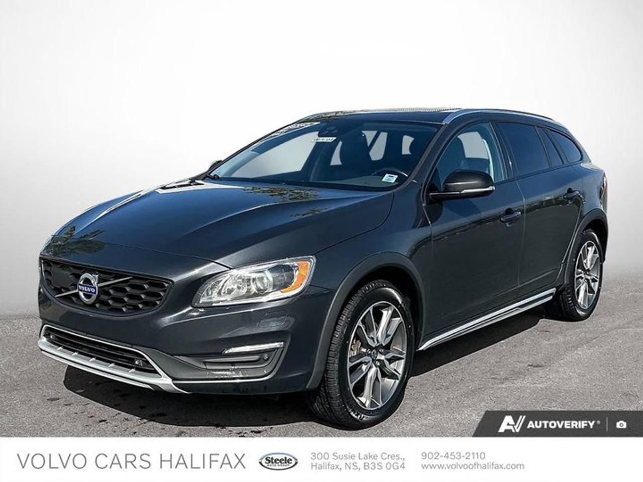 2017 Volvo V60 Cross Country T5 Premier - 172,585KM - Certified - Accident FreeRecently traded in, this 2017 V60 Cross Country comes fully detailed and mechanically serviced, including a fresh MVI. Accident free, excellent condition, and ready for immediate delivery.Give us a call today or visit us at Volvo Cars Halifax, 300 Susie Lake Crescent, Halifax, Nova Scotia.