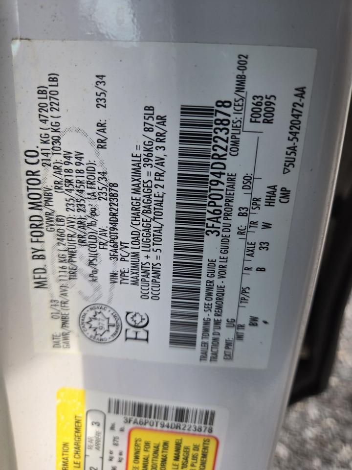 2013 Ford Fusion SE Photo