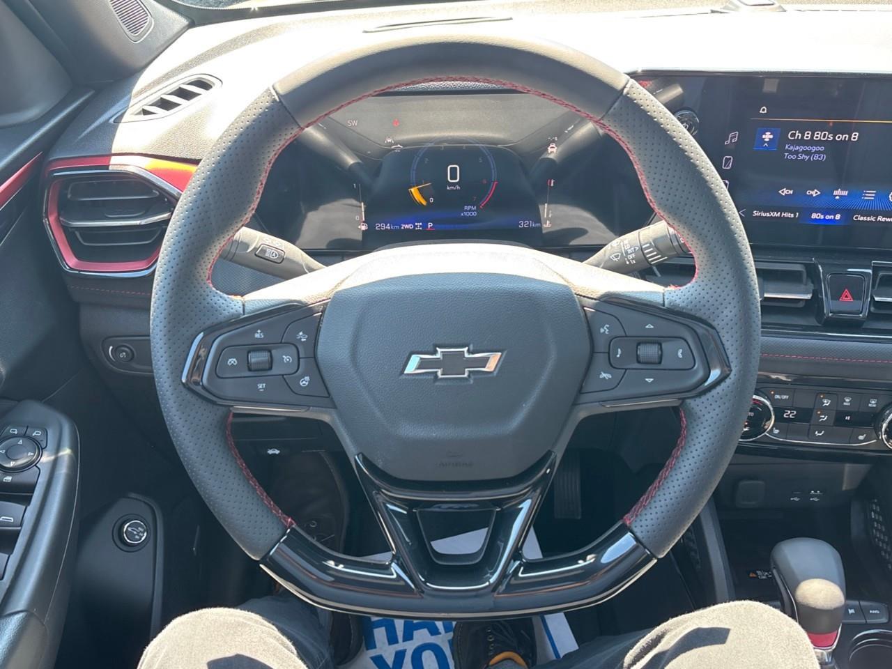 2026 Chevrolet TrailBlazer RS New Sporty 5 Passenger AWD SUV with a Panoramic Sunroof, Heated Front Seats, Heated Steering Wheel, Adaptive Cruise Control, Wireless Phone Charging, Hands Free Power Liftgate and a 11 Touchscreen Rad Photo