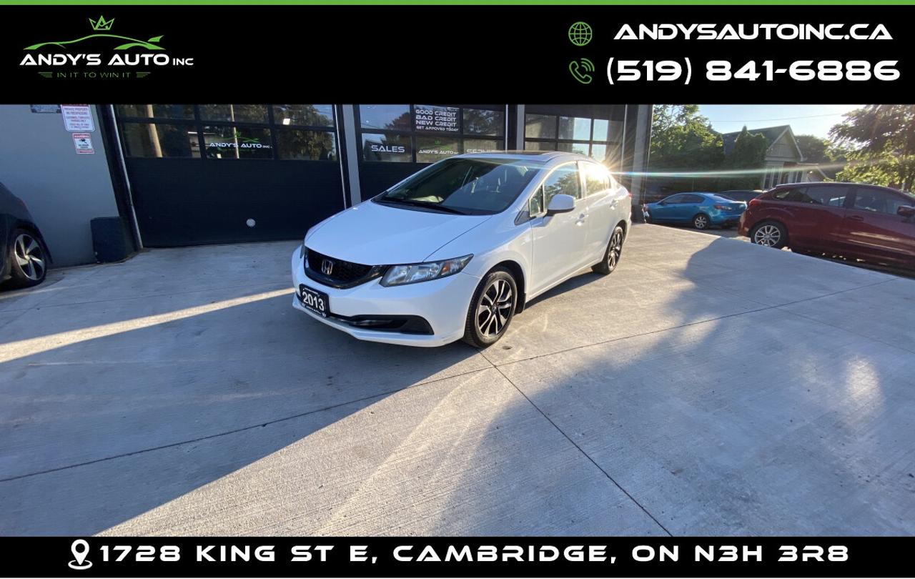 2013 Honda Civic EX ! SUNROOF ! HEATED SEATS ! EX w SUNROOF Photo