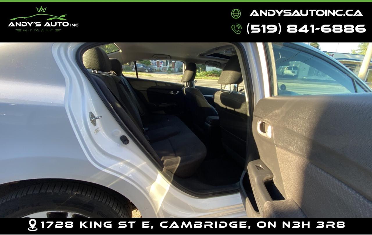 2013 Honda Civic EX ! SUNROOF ! HEATED SEATS ! EX w SUNROOF Photo