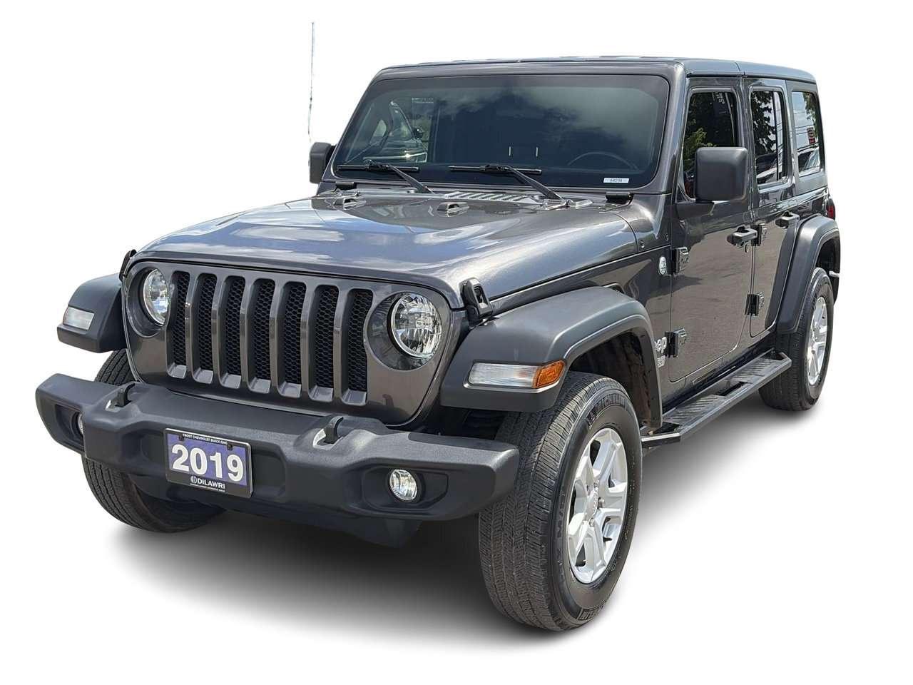 2019 Jeep Wrangler JL Unlimited Sport Remote Start   Side Steps   Rea Photo