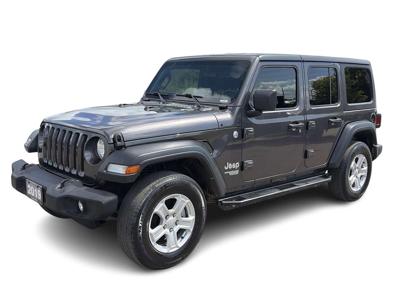 2019 Jeep Wrangler JL Unlimited Sport Remote Start   Side Steps   Rea Photo