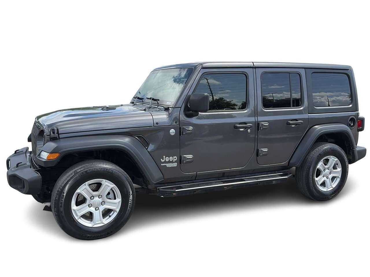 2019 Jeep Wrangler JL Unlimited Sport Remote Start   Side Steps   Rea Photo