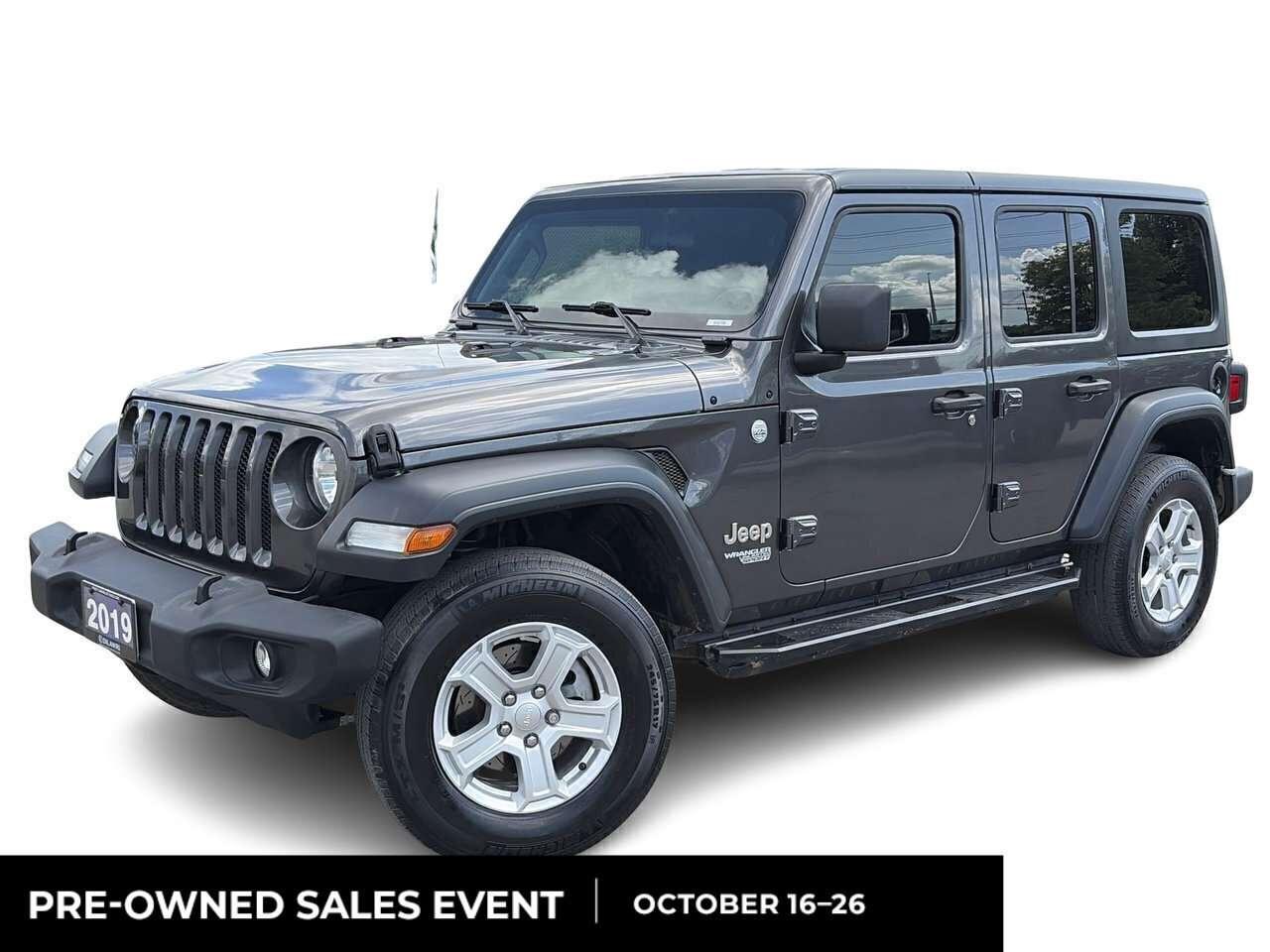 2019 Jeep Wrangler JL Unlimited Sport Remote Start   Side Steps   Rea Photo