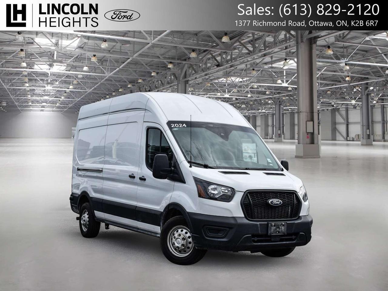 Contact us now: (613) 829-2120  2024 Ford 3D Cargo Van Transit-250 Oxford White      AWD 3.5L V6 Flex Fuel      A quality Lincoln Heights Ford Pre Owned Special!.    Here at Lincoln Heights we offer many options to help you find the vehicle that is right for you! Our New Vehicles come with a 3-year/60,000 km Major Component warranty and a 5-year/100,000 km Powertrain warranty. All of our Used Vehicles come with a Carfax Report and are delivered with a 3-month/5,000 km Major Component warranty or the remainder of the manufacture warranty, whichever is greater. Taxes and licensing extra, contact us at 613-829-2120 for more details!