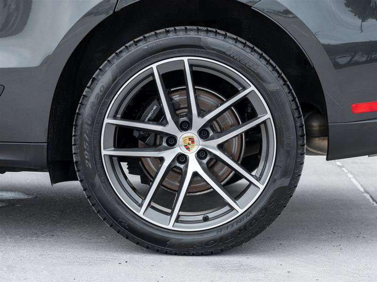 2026 Porsche Macan AWD Premium Pkg Plus 20 Macan S Wheels in Highly Polished Dark Titanium Surround View  Clear LED Ta Photo