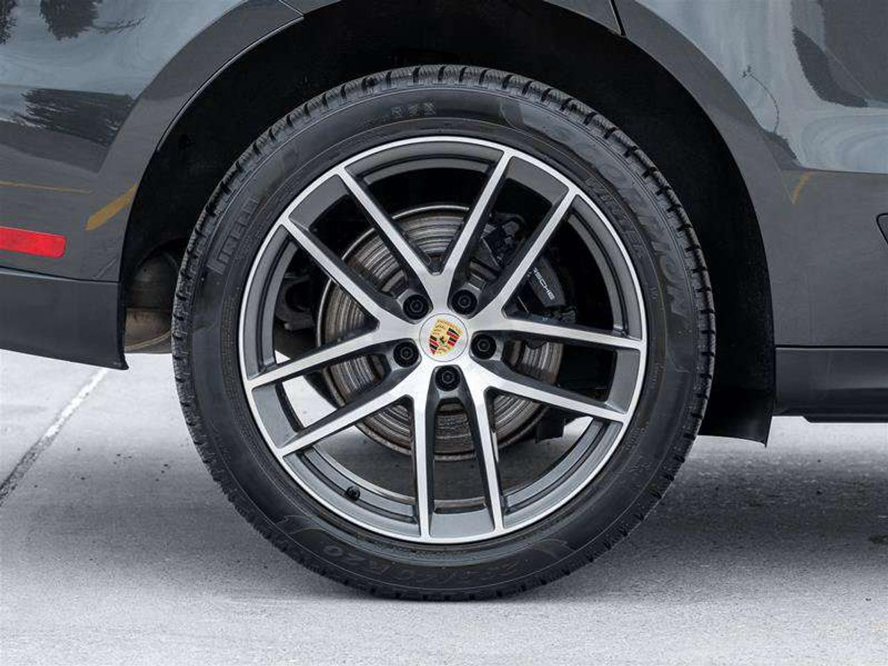 2026 Porsche Macan AWD Premium Pkg Plus 20 Macan S Wheels in Highly Polished Dark Titanium Surround View  Clear LED Ta Photo