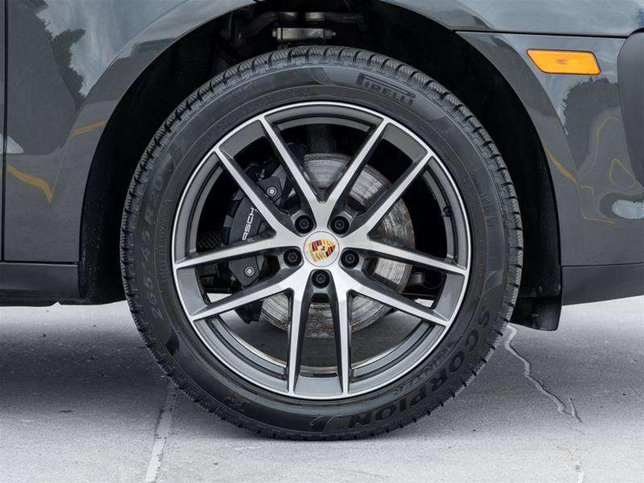 2026 Porsche Macan AWD Premium Pkg Plus 20 Macan S Wheels in Highly Polished Dark Titanium Surround View  Clear LED Ta Photo