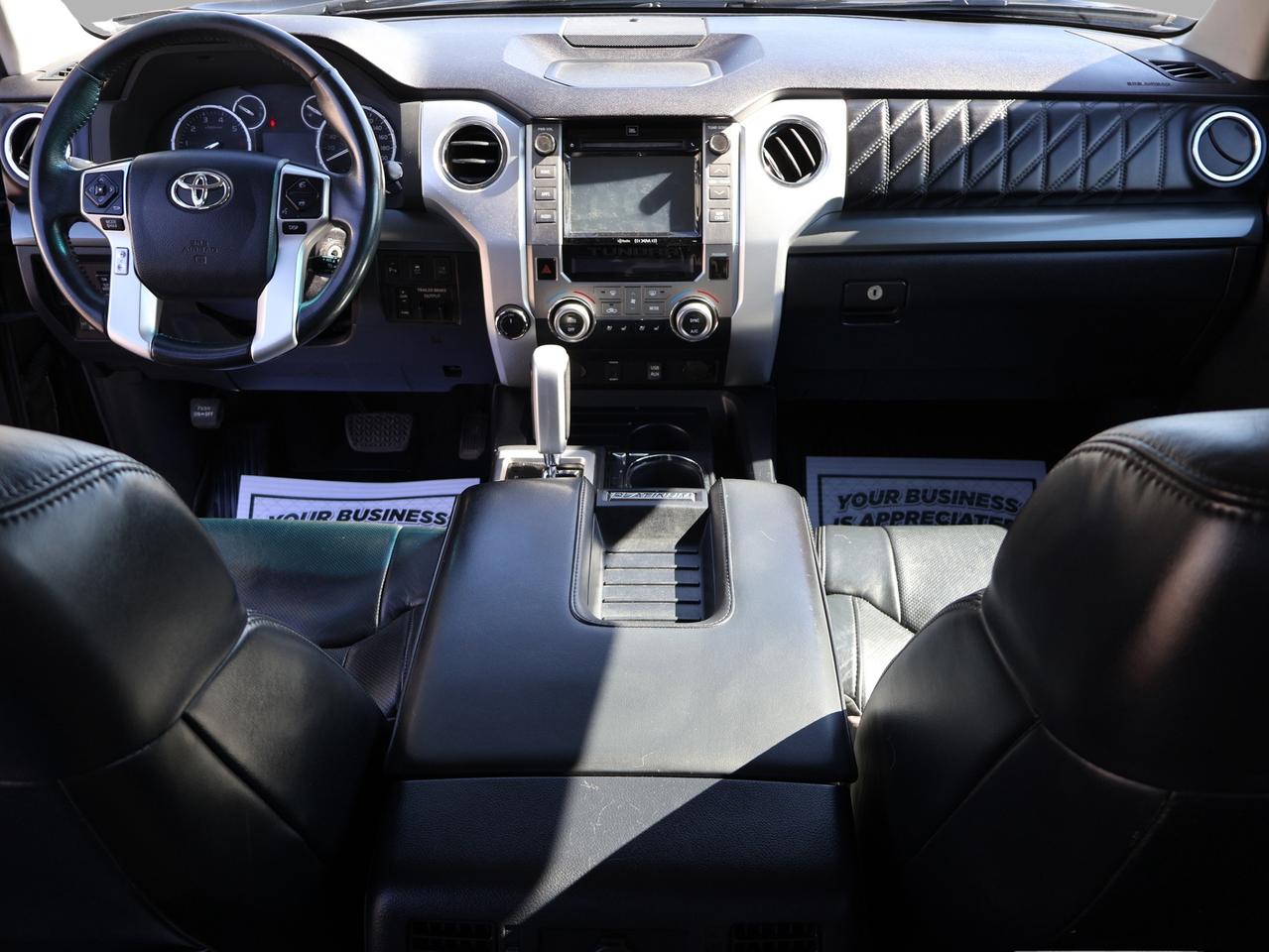 2017 Toyota Tundra V8 PLATINUM CREWMAX 4WD CETRIFIED *ACCIDENT FREE* CAMERA NAV BLUETOOTH LEATHER HEATED SEATS SUNROOF CRUISE ALLOYS Photo