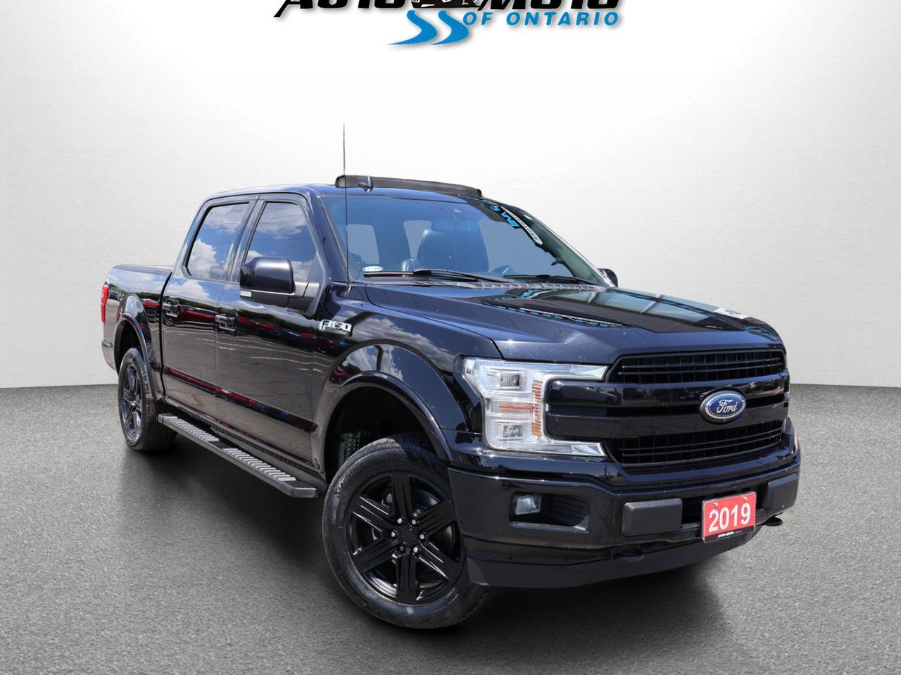Used 2019 Ford F-150 LARIAT SPORT 4WD CERTIFIED CAMERA NAV BLUETOOTH LEATHER HEATED SEATS SUNROOF CRUISE ALLOYS for sale in Burlington, ON