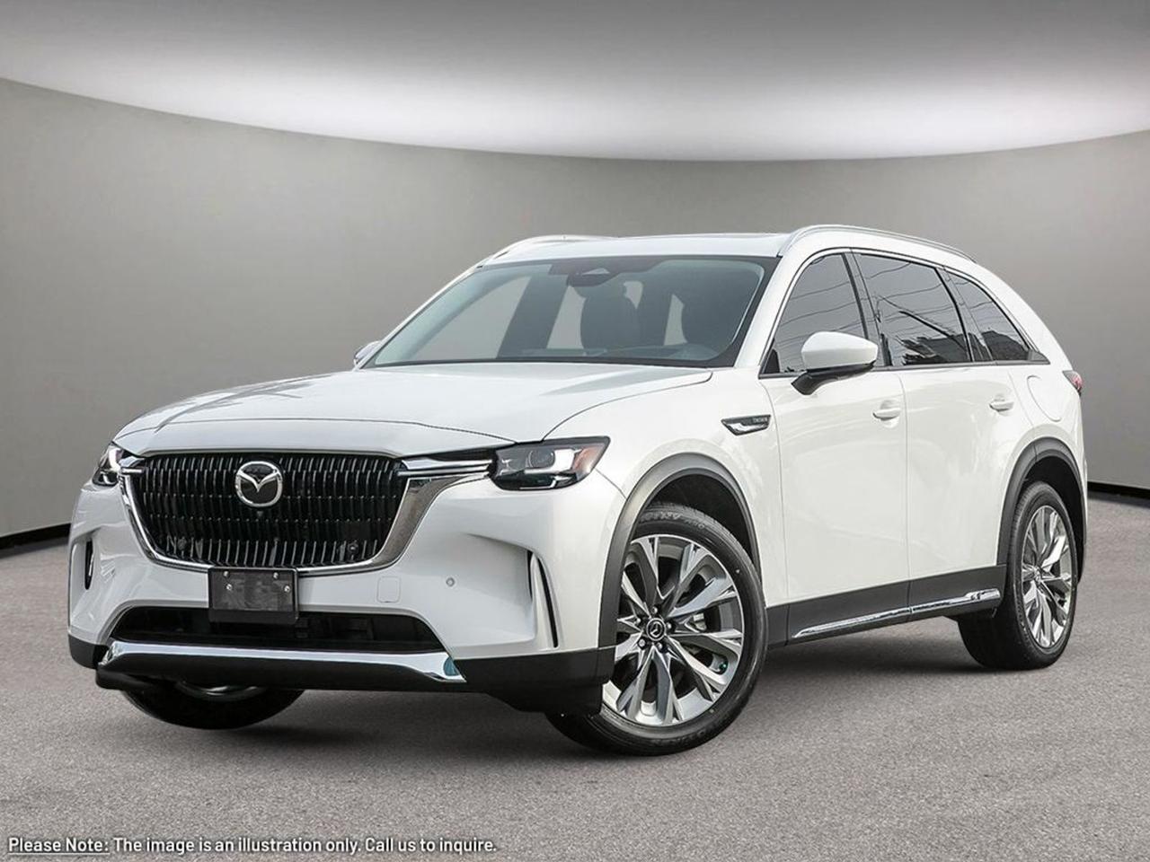 Introducing the 2026 Mazda CX-90 MHEV GT AWD  where luxury meets cutting-edge hybrid performance. Powered by a 3.3L turbocharged e-SKYACTIV G inline-6 engine paired with an 8-speed automatic transmission and AWD, this SUV delivers exhilarating power with efficiency. Glide on 21 Silver Metallic alloy wheels and enjoy a sophisticated Black leather interior with heated and ventilated front seats for ultimate comfort.Stay connected and entertained with the Bose premium sound system and 12.3-inch touchscreen featuring integrated navigation. Safety comes standard with advanced driver aids like blind spot monitoring, forward collision mitigation, and a suite of 10 airbags. Experience seamless control via driver-selectable drivetrain modes and the advanced MHEV mild-hybrid system.Elevate every drivewhether city streets or off-road adventureswith the 2026 Mazda CX-90 MHEV GT AWD. Visit Go Mazda today to test drive innovation in motion!Go Mazda is an AMVIC licensed business