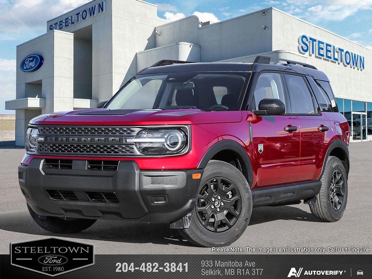 <b>Heated Seats,  Adaptive Cruise Control,  Lane Keep Assist,  Collision Mitigation!</b><br> <br> We value your TIME, we wont waste it or your gas is on us!   We offer extended test drives and if you cant make it out to us we will come straight to you!<br> <br>The 2026 Ford Bronco Sport features advanced driver-assist systems and intuitive technology to support your journey with confidence.<br> <br>The 2026 Ford Bronco Sport combines rugged styling, modern tech and flexible utility to create a compact SUV that doesnt compromise on spirit. Inside, the cabin features quality materials, intuitive connectivity and thoughtful design to keep passengers comfortable and engaged. With its trail-ready attitude, confident presence and Fords heritage of capability, the Bronco Sport is built to carry your lifestyle forward.<br> <br>This Ruby Red Tinted Clearcoat SUV has an Automatic transmission and is powered by a 181HP 1.5L 3 Cylinder Engine. <br> <br> Our Bronco Sports trim level is Big Bend. Inside, heated cloth bucket seats with power adjustability, a user-friendly 13.2-inch SYNC 4 display, and wireless Apple CarPlay, Android Auto, and Alexa integration make every drive comfortable and connected. Adaptive cruise control with stop-and-go, a proximity key with push-button start, and smart device remote start enhance convenience, while voice-activated climate control and clever storage solutions add refinement to its rugged personality. The cabins modern design features metallic accents and soft-touch materials that complement its functional layout. Outside, bold 17-inch carbonized grey alloy wheels, LED headlights, and black body trim give it a confident stance, while the Terrain Management System with five G.O.A.T. modes optimizes traction for every driving condition. Safety is prioritized through Ford Co-Pilot360 technologies, including BLIS with Cross-Traffic Alert, Pre-Collision Assist with Automatic Emergency Braking, Lane Keeping Assist, and a rearview camera, ensuring peace of mind on both city streets and untamed trails. This vehicle has been upgraded with the following features: Heated Seats, Adaptive Cruise Control, Lane Keep Assist, Collision Mitigation.<br><br> View the original window sticker for this vehicle with this url <b><a href=http://www.windowsticker.forddirect.com/windowsticker.pdf?vin=3FMCR9BN9TRE86887 target=_blank>http://www.windowsticker.forddirect.com/windowsticker.pdf?vin=3FMCR9BN9TRE86887</a></b>.<br> <br>To apply right now for financing use this link: <a href=http://www.steeltownford.com/?https://CreditOnline.dealertrack.ca/Web/Default.aspx?Token=bf62ebad-31a4-49e3-93be-9b163c26b54c&La target=_blank>http://www.steeltownford.com/?https://CreditOnline.dealertrack.ca/Web/Default.aspx?Token=bf62ebad-31a4-49e3-93be-9b163c26b54c&La</a><br> <br/>Total rebate of $3500 is reflected in the price. 5.49% financing for 84 months. Incentives expire 2026-08-31. See dealer for details. <br><br>Family owned and operated in Selkirk for 35 Years.  <br>Steeltown Ford is located just 20 minutes North of the Perimeter Hwy, with an onsite banking center that offers free consultations. <br>Ask about our special dealer rates available through all major banks and credit unions.<br>Dealer retains all rebates, plus taxes, govt fees and Steeltown Protect Plus.<br>Steeltown Ford Protect Plus includes:<br>- Life Time Tire Warranty <br>Dealer Permit # 1039<br><br><br> Come by and check out our fleet of 100+ used cars and trucks and 240+ new cars and trucks for sale in Selkirk.  o~o