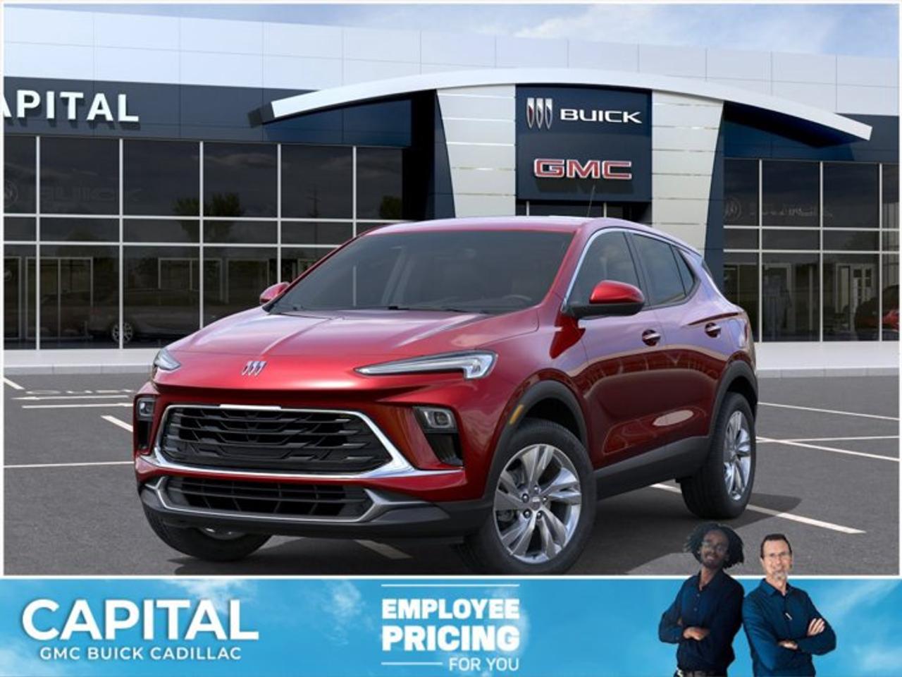 This 2026 Buick Encore GX in Brilliant Red is equipped with AWD and Turbocharged 1.3/ engine.Check out this vehicles pictures, features, options and specs, and let us know if you have any questions. Helping find the perfect vehicle FOR YOU is our only priority.P.S...Sometimes texting is easier. Text (or call) 306-801-9090 for fast answers at your fingertips!Dealer License #914248Disclaimer: All prices are plus taxes & fees. See dealer for Details. Dealer Permit # 914248 See dealer for Details.