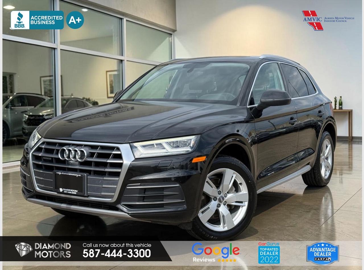 LIMITED TIME at Diamond Motors <br/> Drive away with a FREE 1-Year Warranty* + low payments included at Listed Price. *Limited warranty. Terms & conditions apply. Ask in store for details. <br/> <br/> <br/> Now Available: 2018 Audi Q5 Technik Black has 133,895 KM on it. 2L 4 Cylinder Engine engine, All-Wheel Drive, Automatic transmission, 5 Seater passengers, on special price for $21,900.00. <br/> <br/> <br/> NO ACCIDENTS, LEATHER, NAVIGATION, HEATED SEATS, HEATED STEERING WHEEL, ADAPTIVE CRUISE CONTROL, BLIND SPOT MONITORING, APPLE CARPLAY, ANDROID AUTO, KEYLESS ENTRY, PANORAMIC ROOF, PUSH START, AWD, DUAL CLIMATE CONTROL,, MEMORY SEATS, COOL SEATS, POWER SEATS AND MUCH MORE!!!! <br/> <br/> <br/> Book your appointment today for Test Drive. We offer contactless Test drives & Virtual Walkarounds. Stock Number: 261153 <br/> Disclosure: This vehicle was previously registered in BC. Vehicle has passed all required inspections in Alberta. <br/> At Diamond Motors, we are dedicated to providing you with an outstanding car-buying experience, offering quality pre-owned vehicles at prices that fit your budget. Our transparent and honest approach means you can expect straightforward guidance without any high-pressure sales tactics. We believe in building lasting relationships with our customers by offering personalized service tailored to your needs. From the moment you step onto our lot, our team is here to support you every step of the way, ensuring you leave confident in your decision. Trust, integrity, and customer satisfaction are the foundation of everything we do. <br/> <br/> <br/> Why Choose Diamond Motors?<br/> <br/> Certified Pre-Owned Vehicles <br/> Family Owned & Operated <br/> 100+ Vehicles in Stock <br/> Finance & Extended Warranty Available <br/> Transparent Pricing <br/> Inspection & Carfax Provided <br/> No-Pressure Buying Experience <br/> Full Disclosure Guaranteed <br/> Top Google Rated Dealership <br/> Trade-Ins Welcome <br/> AMVIC Licensed & BBB Accredited <br/> CarGurus Top-Rated Dealer (2022 & 2024) <br/> <br/> <br/> Phone to schedule an appointment @ 587-444-3300 or simply browse our inventory online www.diamondmotors.ca or come and see us at our location at <br/> 3403 93 street NW, Edmonton, T6E 6A4 <br/> <br/> <br/> To view the rest of our inventory: <br/> www.diamondmotors.ca/inventory <br/> <br/> <br/> This dealership provides all required disclosures in accordance with AMVIC regulations. A completed Mechanical Fitness Assessment and its associated inspection work order will be supplied with every vehicle. A Carfax (or equivalent) vehicle history report will also be provided, including available information on previous damage, accident history, stolen or salvage status, and jurisdictional records. <br/> Customers are encouraged to review all vehicle features, options, and equipment for accuracy prior to purchase. <br/>