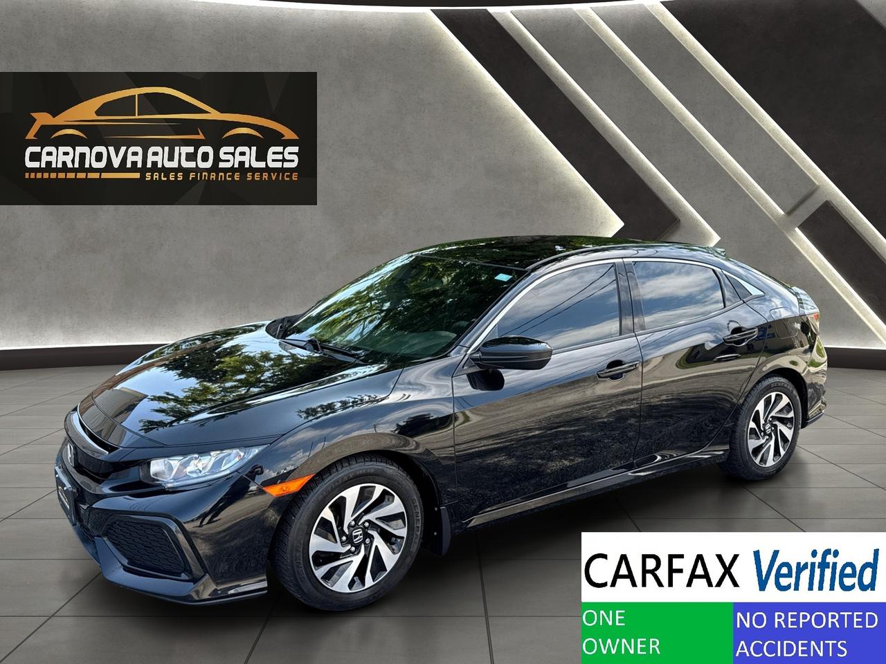 2017 Honda Civic LX Hatchback+ONE OWNER+CLEAN CARFAX Photo