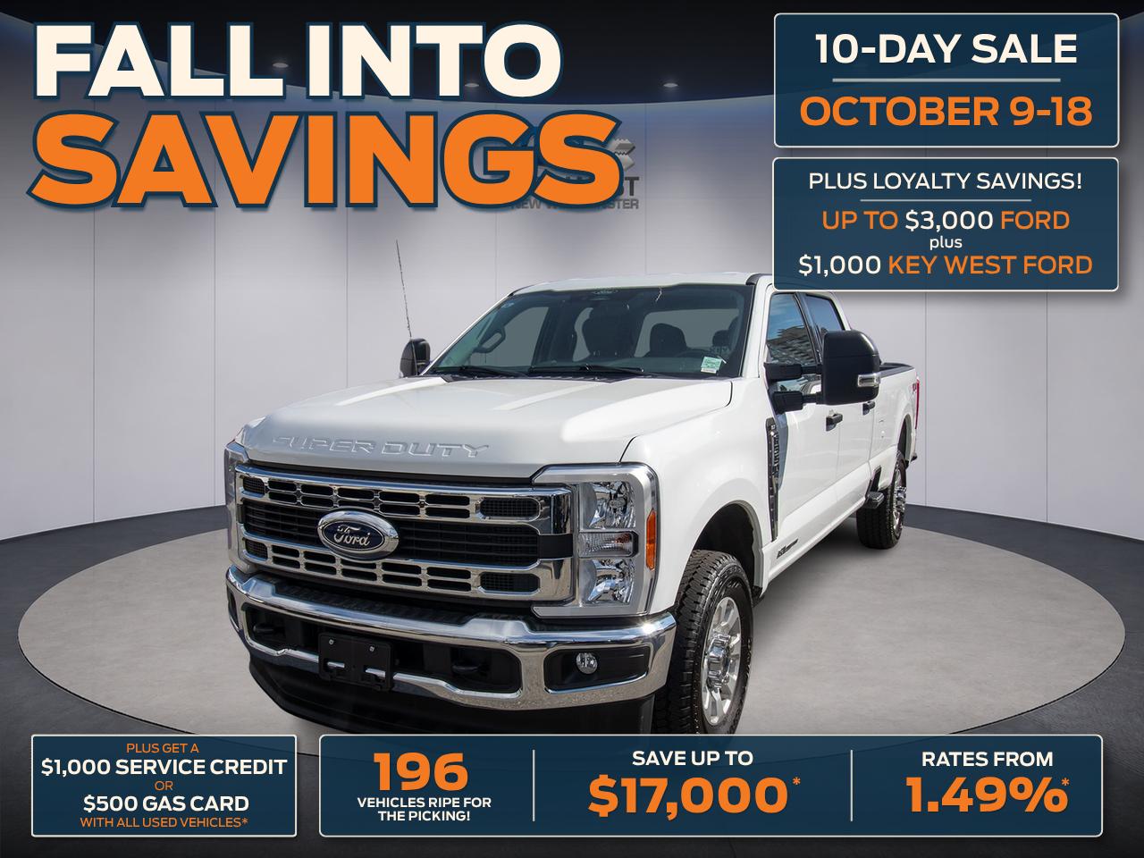 White 2024 Ford F-350 Super Duty Pickup Truck Four-Wheel Drive Automatic