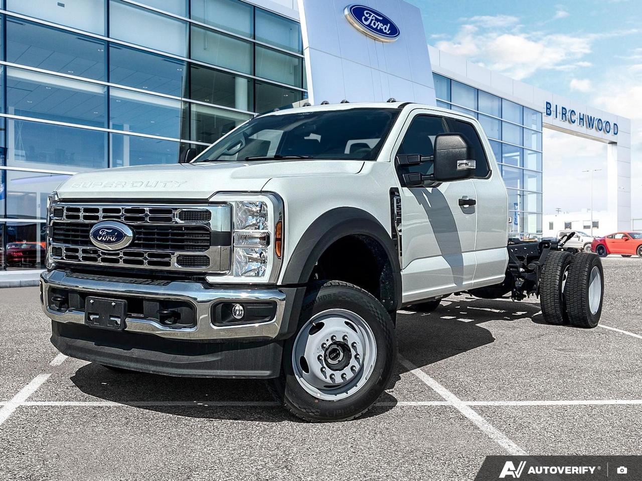 If you need a serious work truck built to handle serious jobs, the 2026 Ford Super Duty F-550 DRW XL Crew Cab Chassis-Cab is ready to deliver. Equipped with the legendary 7.3L V8 engine, part-time four-wheel drive, and dual rear wheels, this rig is specd for contractors, fleet operators, and commercial users who demand capability without compromise. With only 11 km on the odometer, this is as fresh as it gets.

Key Features:
- 7.3L 8-Cylinder Engine  proven power for heavy towing and payload demands
- Part-Time Four-Wheel Drive  tackle job sites and tough terrain with confidence
- Dual Rear Wheels (DRW)  built for maximum load stability and hauling capacity
- Interior Work Surface  a practical addition that makes the cab a functional workspace
- Chrome Package  adds a polished, professional exterior finish
- 660A Equipment Group  purpose-built trim level tailored for work-focused configurations
- 4-Wheel Disc Brakes with ABS, Brake Assist & Hill Hold Control  confident stopping under load
- Collision Mitigation (Forward), Driveline Traction Control & Tire Pressure Warning  keeping you and your crew safe on the job
- Manual Air Conditioning, Cruise Control & Autolamp Headlamps  practical comfort features for long days on the road

At Birchwood Ford, we make it straightforward to get into the right work vehicle. Whether youre ready to reserve this truck, start your purchase online, or have specific fleet or upfit questions, our team is here to help. Visit us at birchwoodford.ca or contact us directly to book an appointment.
Birchwood Ford is your choice for New Ford vehicles in Winnipeg. 

At Birchwood Ford, we hold ourselves to the highest standard. Our number one focus is customer satisfaction which has awarded us the Ford of Canadas Presidents Award for 5 consecutive years. This honour is presented to Ford dealers that have proven outstanding results in Sales and Customer Service Excellence.

Are you a newcomer to Canada, recent graduate, first time car buyer or physically challenged? Ask us about our exclusive rebates and how they may apply to you.
 
Interested in seeing/hearing more? Book a test drive or give us a call at (204) 661-9555 and we can help you with whatever you need!

Dealer permit #4454
Dealer permit #4454