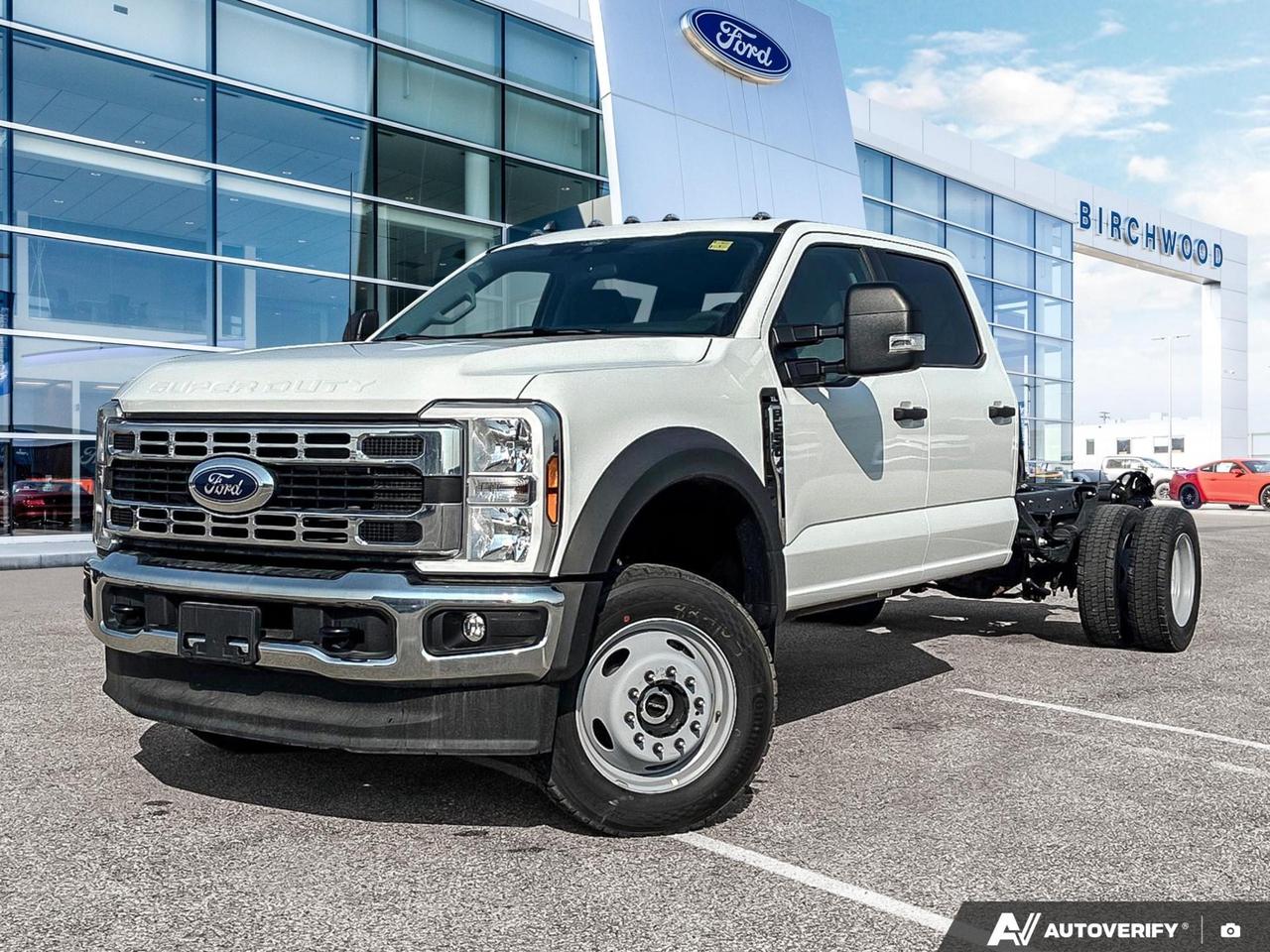 If you need a serious work truck built to handle serious jobs, the 2026 Ford Super Duty F-550 DRW XL Crew Cab Chassis-Cab is ready to deliver. Equipped with the legendary 7.3L V8 engine, part-time four-wheel drive, and dual rear wheels, this rig is specd for contractors, fleet operators, and commercial users who demand capability without compromise. With only 11 km on the odometer, this is as fresh as it gets.

Key Features:
- 7.3L 8-Cylinder Engine  proven power for heavy towing and payload demands
- Part-Time Four-Wheel Drive  tackle job sites and tough terrain with confidence
- Dual Rear Wheels (DRW)  built for maximum load stability and hauling capacity
- Interior Work Surface  a practical addition that makes the cab a functional workspace
- Chrome Package  adds a polished, professional exterior finish
- 660A Equipment Group  purpose-built trim level tailored for work-focused configurations
- 4-Wheel Disc Brakes with ABS, Brake Assist & Hill Hold Control  confident stopping under load
- Collision Mitigation (Forward), Driveline Traction Control & Tire Pressure Warning  keeping you and your crew safe on the job
- Manual Air Conditioning, Cruise Control & Autolamp Headlamps  practical comfort features for long days on the road

At Birchwood Ford, we make it straightforward to get into the right work vehicle. Whether youre ready to reserve this truck, start your purchase online, or have specific fleet or upfit questions, our team is here to help. Visit us at birchwoodford.ca or contact us directly to book an appointment.
Birchwood Ford is your choice for New Ford vehicles in Winnipeg. 

At Birchwood Ford, we hold ourselves to the highest standard. Our number one focus is customer satisfaction which has awarded us the Ford of Canadas Presidents Award for 5 consecutive years. This honour is presented to Ford dealers that have proven outstanding results in Sales and Customer Service Excellence.

Are you a newcomer to Canada, recent graduate, first time car buyer or physically challenged? Ask us about our exclusive rebates and how they may apply to you.
 
Interested in seeing/hearing more? Book a test drive or give us a call at (204) 661-9555 and we can help you with whatever you need!

Dealer permit #4454
Dealer permit #4454