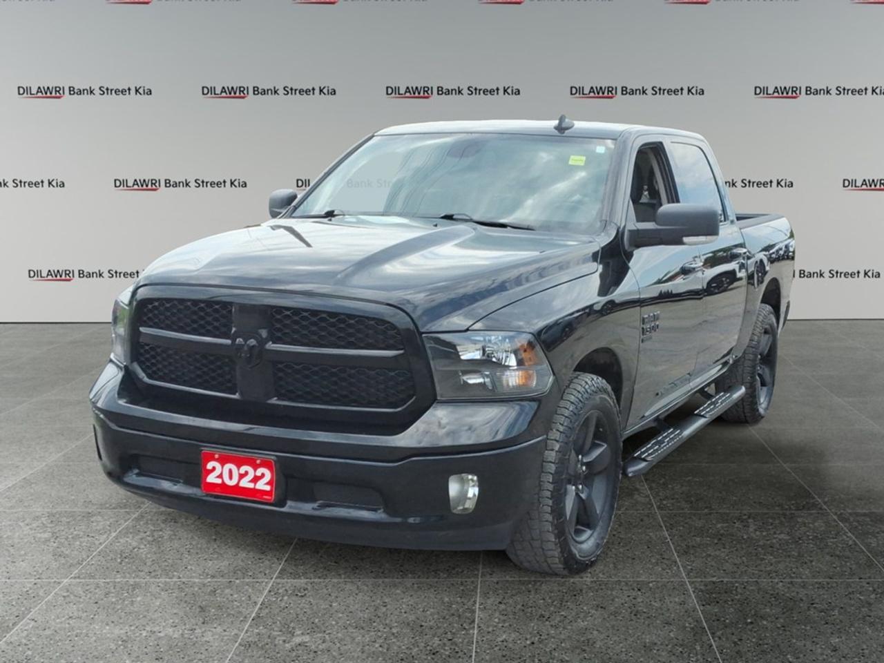 *** CASH PURCHASE PRICE $33900 PLUS HST *** Discover the exceptional value of this virtually new 2022 RAM 1500 Classic SLT, a robust 4x4 Crew Cab thats barely seen the road with only 50 kilometers on the odometer. Combining legendary RAM capability with modern comfort and convenience, this truck is poised to be your reliable partner for work, adventure, and everything in between. Experience the commanding presence and proven performance that makes the RAM 1500 Classic a perennial favorite. Equipped for modern driving, this SLT model boasts a comprehensive suite of features designed to enhance every journey. Conquer diverse terrains with confidence thanks to its advanced 4WD/AWD system. Stay connected and entertained with seamless Bluetooth connectivity and the expansive entertainment options of Satellite Radio. Enjoy relaxed highway cruising with Cruise Control, and appreciate the added convenience of Keyless Entry & Start for quick access. Furthermore, the integrated Tow Package ensures youre ready for any hauling challenge, making this RAM 1500 Classic truly versatile. Key Features: Barely driven with only 50 kilometers! Robust 4x4 Crew Cab configuration Powerful 3.6L PENTASTAR VVT V6 Engine Smooth 8-Speed Automatic Transmission Keyless Entry & Start Uconnect with Bluetooth Wireless Phone Connectivity SiriusXM AM/FM Satellite Radio Cruise Control Integrated Tow Package with Trailer Hitch (Class III) and Trailer Sway Control ParkView Exterior Parking Camera Rear Heated Power Door Mirrors Air Conditioning Power Windows with 1-touch Up/Down Tilt Steering Wheel Chrome Bumpers and Rear Step Bumper Alloy Wheels Performance & Capability: Engine: 3.6L PENTASTAR VVT V6 (305 hp @ 6,400 RPM, 269 lb-ft torque @ 4,175 RPM) Transmission: 8-Speed Automatic Drive Type: Four-Wheel Drive (4x4) Fuel Economy (City): 14.5 L/100km (16.2 MPG) Fuel Economy (Highway): 10.2 L/100km (23.1 MPG) Towing Capacity: 1,978 kg (4,360 lbs) Payload: 767 kg (1,690 lbs) Max Ground Clearance: 234mm (9.2) Fuel Tank Capacity: 98.4 L Safety & Technology: Dual Front Impact Airbags Dual Front Side Impact Airbags Overhead Airbags Electronic Stability Control Traction Control 4-Wheel Anti-Lock Disc Brakes (ABS) Brake Assist Low Tire Pressure Warning Panic Alarm Ignition Disable Security System Dimensions & Utility: Crew Cab with 5.6 ft. box Max Seating Capacity: 6 Front and Rear Bench Seats for versatile passenger and cargo configurations Front Legroom: 1,041mm (41.0) Rear Legroom: 1,024mm (40.3) Passenger Volume: 3,548 L (125.3 cu.ft.)