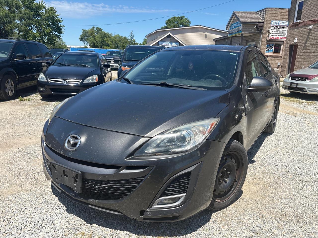 <p><strong>2011 Mazda3  As-Is&nbsp;</strong></p><p>Selling <strong>as-is</strong>. Runs and drives very smooth with a <strong>strong engine</strong> and a <strong>brand-new clutch recently installed</strong>.</p><p> Brand-new clutch<br> Strong, responsive engine<br> Drives smooth<br> Good daily driver</p><p>The vehicle has <strong>some rust on the body</strong> and is being sold <strong>as-is</strong> with <strong>no safety certification and no warranty</strong>.<span id=jodit-selection_marker_1783699589960_4730007379022798 data-jodit-selection_marker=start style=line-height: 0; display: none;></span></p><hr><p><strong>AUTO NATION CAR SALES & SERVICES</strong><br>9300 Tecumseh Rd. East, Windsor, ON N8R 1A2<br>Call or Text: 226-246-2429</p>
