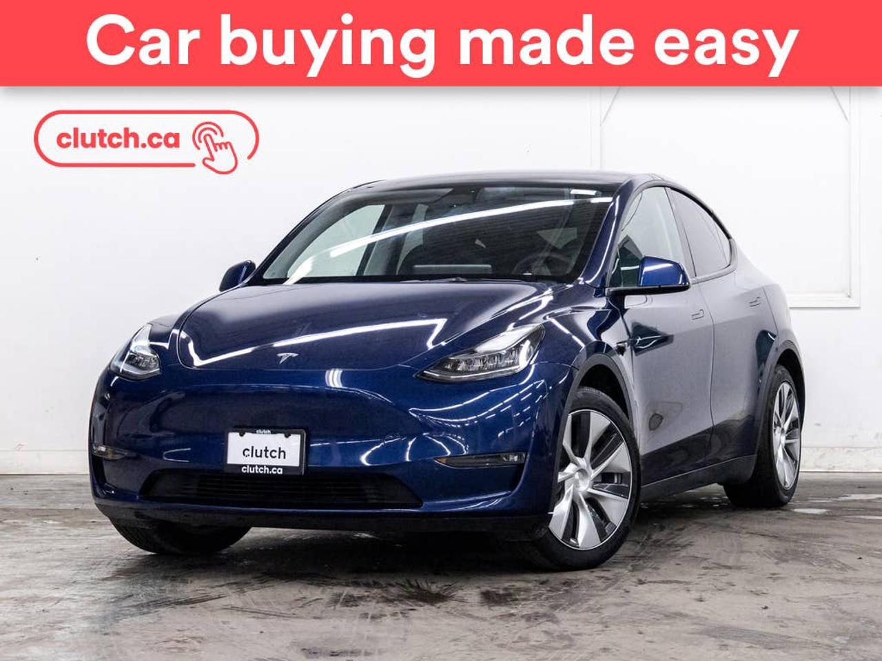 Brake Assist, Power Tailgate/Hatch, Auto Dimming Rearview Mirror and more!<br> <br>Clutch is the largest online used car retailer in Canada, delivering a seamless, hassle-free car-buying experience to drivers everywhere. Shop thousands of used cars online, get the right one delivered to your door, and enjoy peace of mind with our 10-Day Money-Back Guarantee. How sweet is that? To learn more, visit clutch.ca.<br> <br>The top features for this car include:<br> <br>Electric Parking Brake<br>Brake Assist<br>Power Tailgate/Hatch<br>Auto Dimming Rearview Mirror<br>Front Heated Seats<br>Power Lumbar Support<br>Rear Heated Seats<br>Driver Seat Memory System<br>Climate Control<br>Dual Zone Front Climate Control<br>Rear Climate Vents<br>Touchscreen Display<br>GPS Navigation<br>Cruise Control<br>Adaptive Cruise Control<br>12V Outlet<br>Hands Free Device Connectivity<br>Wireless Charging<br>Power Folding Exterior Mirrors<br>Lane Departure Warning<br>Active Lane Keep Assistance<br>Blindspot Sensors<br>Forward Collision Mitigation<br>Rear Collision Warning<br>Pedestrian Detection<br>Driver Attention Alert<br>Heated Steering Wheel<br>One-Touch Windows<br>Rain Sensing Wipers<br>Rear Window Defroster<br>Panoramic Sunroof<br>Hill Assistance<br>Automatic High Beams<br>Rear View Camera<br>Power Driver Seat<br>Power Passenger Seat<br>DC Fast Charging<br>Ambient Lighting<br>Front Trunk<br>Heat Pump<br>Folding Rear Seats<br>Parking Sensors<br>Rear Parking Sensors<br>Synthetic Leather Seats<br> <br>Seamless home delivery - Delivery to your door in a matter of days. Available on select packages.<br> <br>Try it out for 10 days - If you do not like it, we will take it back. <br> <br>Quality assured - All cars go through our rigorous 210-point inspection and reconditioning process.<br> <br>Peace of mind - Warranty and protection plans available.<br> <br>Haggle-free - No haggling or hard sells.<br> <br>100% Transparency - Full inspection reports on every car, including high-res photography and a free Carfax report.<br> <br>Listed price is for cash purchase only and does not include taxes, Shipping Fees (if applicable), Delivery Fees (if applicable), government licensing fees.<br> <br>Previous Provincial Registrations:<br>Ontario<br> <br>Stock # 116164