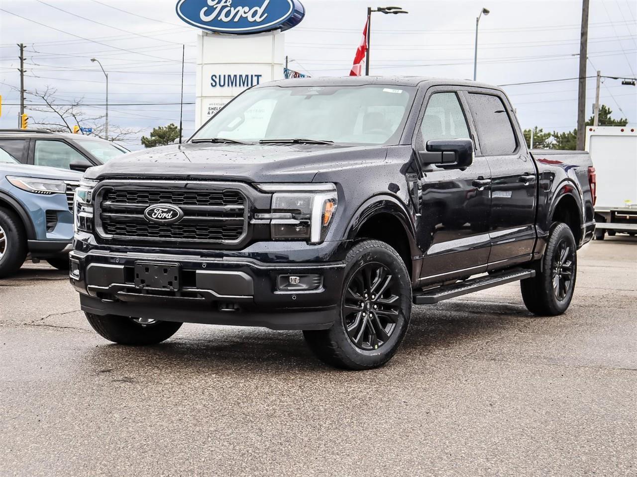 <p>The 2026 Ford F-150 Lariat, styled in an eye-catching Antimatter Blue Metallic, combines robust 4×4 capability with refined handling. Perfect for diverse terrains, the 4WD SuperCrew 5.5' Box trim ensures every journey is effortless, aided by its advanced ENGINE: 3.5L V6 ECOBOOST.</p><p>This truck's exterior exudes confidence, complemented by practical elements like running boards and a Pro Access Tailgate for easy loading. Slip inside the spacious cabin adorned with Black ActiveX Trimmed seats, a true testament to comfort and style. Both driver and passenger benefit from the luxury of 10-way heated and ventilated power seats, adding end-to-end comfort on those cross-country drives. The BED UTILITY PACKAGE enhances versatility, featuring Bed Storage Boxes and a Tailgate Step with Work Surface, making it ideal for work and adventure alike.</p><p>Navigate with ease and stay entertained with the cutting-edge technology integrated into the F-150 Lariat. Enjoy features such as the backup camera, navigation system, and smart device integration with a Wi-Fi hotspot. Safety is paramount with driver assistance technologies like lane assist, adaptive cruise control, and parking sensors, ensuring every drive feels secure. Experience the enhanced connectivity of the satellite radio and Bluetooth connection, paired with a Twin Panel Moonroof for ultimate openness.</p><p>Savvy truck enthusiasts and those who value both utility and luxury will find this Ford F-150 Lariat appealing for its top-notch amenities and rugged performance. Contact Summit Ford today to learn more about how this incredible vehicle fits your lifestyle and driving needs.</p>