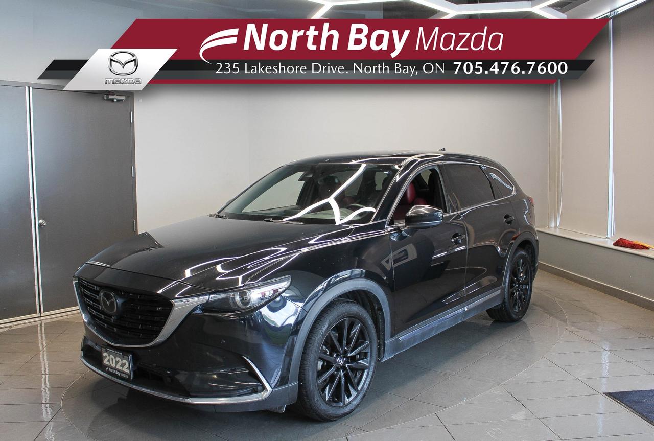 The 2022 Mazda CX-9 GT brings together premium comfort, confident performance, and thoughtful design in a three-row SUV thats built for busy families and long drives alike. With its turbocharged engine, upscale interior, and second-row captains chairs, every passenger gets to enjoy a more comfortable ride. Its a vehicle that feels refined behind the wheel while offering the versatility you need for everyday life. FEATURES: 2.5L SKYACTIV-G Turbo engine, i-Activ All-Wheel Drive, second-row captains chairs, leather-trimmed seating, heated and ventilated front seats, heated second-row seats, heated steering wheel, power moonroof, Bose® 12-speaker premium audio system, Mazda Navigation, Apple CarPlay and Android Auto, 360° View Monitor, front and rear parking sensors, Active Driving Display (head-up display), hands-free power liftgate, adaptive LED headlights, tri-zone automatic climate control, Blind Spot Monitoring, Rear Cross Traffic Alert, Smart Brake Support, Lane Keep Assist, Radar Cruise Control. 

Why Youll Want to Buy from North Bay Mazda? *The Clubhouse Commitment Pre-Owned Vehicle Program provides you with additional coverage for things such as the 3-year Tire and Rim Coverage, The Clubhouse Powertrain Warranty, coverage for The Little Things like battery, wiper, and bulb replacement, 3- year anti-theft protection to give you the ultimate peace of mind when purchasing a pre-owned vehicle. Clubhouse Commitment is an optional coverage which 
can be purchased at time of sale for a $699 value. Pre-Owned Vehicle purchases are subject to 
an adjusted price when purchasing with cash. You are eligible for Finance Pricing with a maximum down payment of 15% of listed finance price. Contact us for more details. * Our certified vehicles go through a 120-point Clubhouse Certified Used Vehicle Inspection, and we will provide the CarFax vehicle history documents as well as any available service history. * We competitively price our vehicles below the market average which means that we have already done all the market research for you. Rest assured that you are getting the best deal possible. * We have automotive financial experts who are experienced in dealing with all levels of credit challenges. We also work with all major banks and third-party lenders daily so we are confident that we can get you the best rate available. * As a premier New and Pre-Owned vehicle 
dealership, we pride ourselves on a superior customer experience and a lifetime of customer care. We are conveniently located at 235 Lakeshore Drive, in North Bay, Ontario. If you cant make it to us, we can accommodate you! Call us today at 705-476-7600 to come in and see this vehicle!