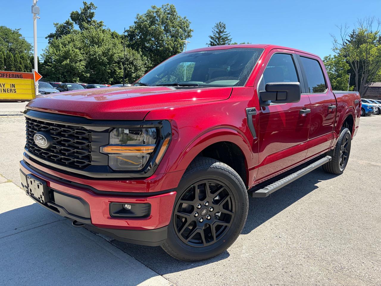 <p>Get ready to experience the rugged capability and bold style of the brand new 2026 Ford F-150 STX 4WD SuperCrew, now available at Winegard Ford. This isnt just any truck; its a statement. Designed for those who demand performance and appreciate a striking presence, this F-150 is built to conquer your workday and your weekend adventures. The powerful 4-wheel drive system ensures you have the traction and confidence to tackle any terrain, while the spacious SuperCrew cabin offers ample room for your crew and all their gear.</p>
<p>Step inside and discover a truck thats as smart as it is tough. The 2026 F-150 STX is engineered with cutting-edge technology and a focus on driver comfort, making every journey a pleasure. Whether youre hauling equipment to the job site or heading out for a weekend escape, this F-150 is ready for anything you throw at it. Come down to Winegard Ford and see for yourself why the F-150 continues to be Canadas favourite truck.</p>
<p>Here are 5 features that bring the sizzle to this 2026 Ford F-150 STX:</p>
<ul>
<li><strong>STX Black Appearance Package:</strong> Turn heads with a menacingly stylish all-black exterior, from the grille to the badging, giving this F-150 an aggressive and sophisticated look.</li>
<li><strong>Ruby Red Metallic Tinted CC:</strong> Make a bold entrance with the stunning Ruby Red Metallic Tinted Clearcoat paint, a vibrant and eye-catching finish that truly stands out.</li>
<li><strong>2.7L EcoBoost Engine:</strong> Experience exhilarating power and impressive fuel efficiency with the dynamic 2.7L EcoBoost engine, delivering a thrilling driving experience without compromise.</li>
<li><strong>STX Series Discount:</strong> Enjoy exceptional value on this sport-oriented trim, designed to offer a premium look and feel at an accessible point.</li>
<li><strong>Decal - Tailgate - Black:</strong> A subtle yet impactful detail, the black tailgate decal adds a touch of rugged sportiness and reinforces the trucks assertive character.</li>
</ul>
<p><strong><em>Powered by AutoIntelligence™</em></strong></p>
<p>Vehicle information has been generated using artificial intelligence and is provided for informational purposes only. While efforts are made to ensure accuracy, please confirm all details directly with the dealer.</p>
