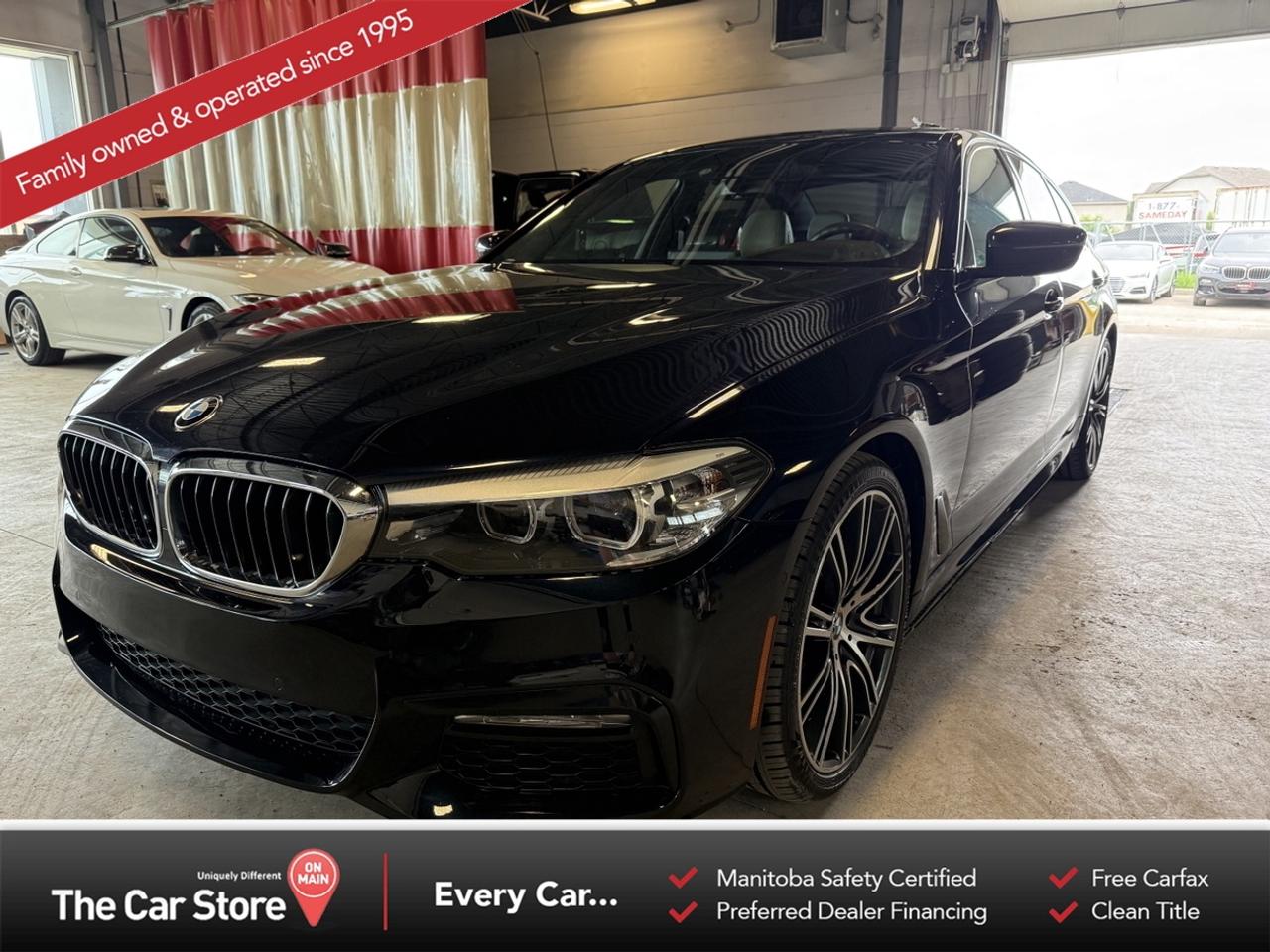 2017 BMW 530i xDrive M Sport &ndash; Heads-Up Display | Brand New Tires & Brakes | Premium Sport Sedan 
 Key Features:2.0L TwinPower Turbo Engine with xDrive All-Wheel Drive 
 M Sport Package 
 Heads-Up Display 
 Brand New All-Season Tires 
 Brand New Front & Rear Brake Pads and Rotors 
 Sport Seats, Heated Front Seats, Heated Steering Wheel 
 Navigation System 
 Apple CarPlay Compatibility 
 Front & Rear Parking Sensors, Backup Camera 
 Power Sunroof 
 Comfort Access, Push Button Start 
 Dual-Zone Automatic Climate Control 
 Premium BMW Interior Finishes with Ambient Lighting 
 
 Executive Comfort with Athletic Performance:The BMW 530i xDrive delivers a refined balance of luxury, technology, and responsive performance. Equipped with the M Sport package, it adds a more aggressive appearance and sharper driving dynamics while maintaining the comfort and sophistication expected from BMWs flagship midsize sedan. 
 
 Peace of mind:This 530i comes freshly equipped with brand new all-season tires and brand new front and rear brake pads and rotors. Well maintained and ready for many kilometres of confident driving. 
 
 Our Take:A beautifully appointed 5 Series with desirable M Sport styling, a premium feature set, and significant recent maintenance already completed. Refined, comfortable, and exceptionally rewarding to drive. 
 
 
 We are a local Family Owned business and we try to do things a little different. 
 
 At The Car Store on Main every vehicle is Manitoba Safety Certified. 
 Every vehicle sold is eligible for the Advantage Plan: 
 30 Day Warranty on all MB Safety certificate related items. 
 CarFax Vehicle History Report 
 2 sets of Keys 
 Wholesale access to all other Miscellaneous Accessories (i.e. Wtr Tires, Remote Starr, all misc vehicle accessories/parts, etc...) 
 And of course a Full tank of Gas. 
 
 There is no Gimmicks or games, we are always aggressive on our prices and try to separate ourselves from the rest. 
 We also have an on-site Certified Banker who shops to get the best possible interest rates in with all Major Banks and Credit Unions! 
 
 Come to our Brand New modern showroom and see what makes us Uniquely Different! 
 
 Located on Main St. just North of Chief Peguis Trail. 
 
 To schedule an appointment call us directly at 204-669-1248 or email sales@thecarstore.ca 
 
 The Car Store on Main 
 -Uniquely Different- 
 
 www.thecarstore.ca 
 Local: 204-669-1248 
 Toll Free: 877-634-2975 
 
 A local family owned business unlike typical car lots, there are no pressure tactics, no games, no gimmicks, no Sales Manager, General Manager or Used Car Manager, just straight answers and fair deals all the time! 
 
 *PRICE DOES NOT INCLUDE TAXES (G.S.T & P.S.T) 
 Dealer Permit # 4481