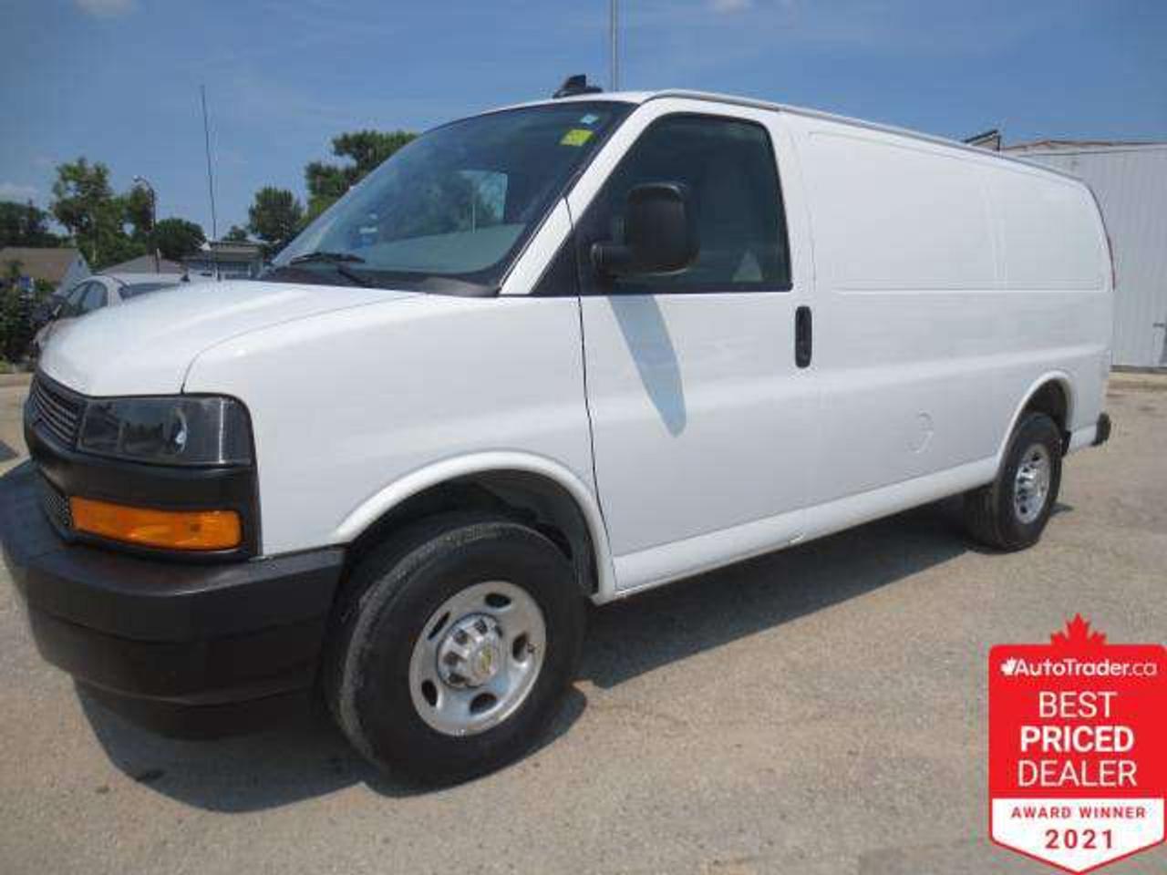 Only 57,000 Km, Balance of Chevrolet Warranty, 4.3 L,  Auto, Cargo, Rear Camera, Factory Remote Start, Remote Keyless Entry, Sliding RH Door, Locking Rear Differential, Back Up Alarm, Driver Convenience Pkg, Side Blind Zone Alert, Rear Park Assist,   A/C, Tilt, Cruise, Alloys, Loaded, Keyless Entry, Much more,

Family Owned and Operated Celebrating Over 40 Years of Business, NO FEES (tax not included)Dealer Permit # 4273
