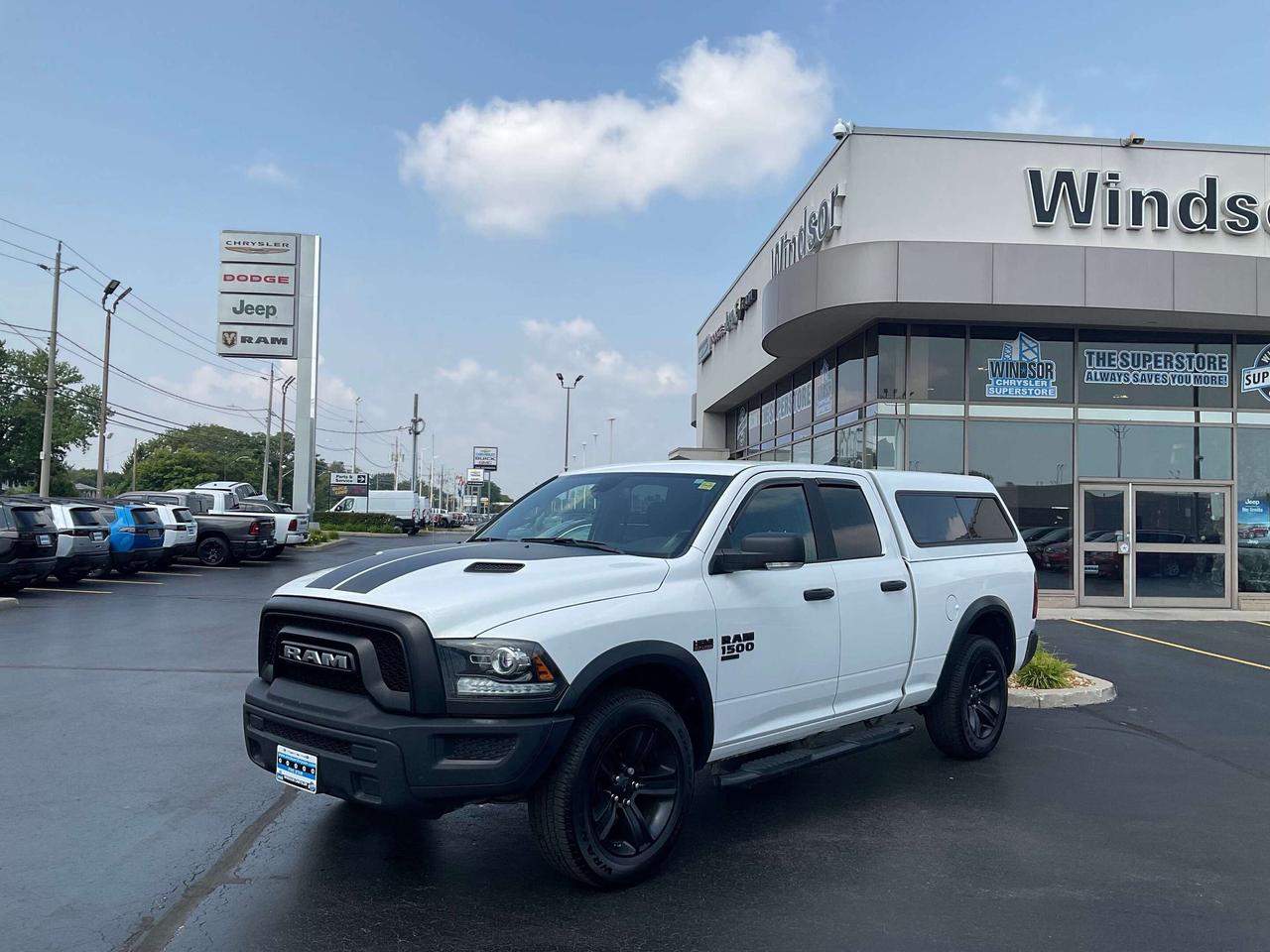 Recent Arrival!

Bright White Clearcoat 2022 Ram 1500 Classic Warlock 4WD 8-Speed Automatic HEMI 5.7L V8 VVT

**CARPROOF CERTIFIED**.

* PLEASE SEE OUR MAIN WEBSITE FOR MORE PICTURES AND CARFAX REPORTS * Buy in confidence at WINDSOR CHRYSLER with our 95-point safety inspection by our certified technicians. Searching for your upgrade has never been easier. You will immediately get the low market price based on our market research, which means no more wasted time shopping around for the best price, Its time to drive home the most car for your money today. OVER 100 Pre-Owned Vehicles in Stock! Our Finance Team will secure the Best Interest Rate from one of out 20 Auto Financing Lenders that can get you APPROVED! Financing Available For All Credit Types! Whether you have Great Credit, No Credit, Slow Credit, Bad Credit, Been Bankrupt, On Disability, Or on a Pension, we have options. Looking to just sell your vehicle? We buy all makes and models let us buy your vehicle. Proudly Serving Windsor, Essex, Leamington, Kingsville, Belle River, LaSalle, Amherstburg, Tecumseh, Lakeshore, Strathroy, Stratford, Leamington, Tilbury, Essex, St. Thomas, Waterloo, Wallaceburg, St. Clair Beach, Puce, Riverside, London, Chatham, Kitchener, Guelph, Goderich, Brantford, St. Catherines, Milton, Mississauga, Toronto, Hamilton, Oakville, Barrie, Scarborough, and the GTA.