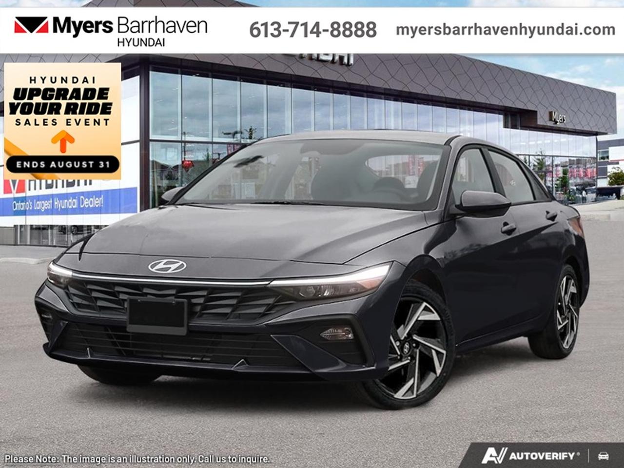 <b>Sunroof,  Navigation,  Heated Seats,  Heated Steering Wheel,  Blind Spot Warning!</b><br> <br> This 2026 Elantra is bringing the classic sedan back with bold, edgy, forward-thinking design.<br> <br>This 2026 Elantra was made to be the sharpest compact sedan on the road. With tons of technology packed into the spacious and comfortable interior, along with bold and edgy styling inside and out, this family sedan makes the unexpected your daily driver.<br> <br>This Abyss Black sedan has an Automatic transmission and is powered by a 147HP 2.0L 4 Cylinder Engine. <br> <br> Our Elantras trim level is Preferred w/Tech Pkg. The interior focuses on comfort and convenience with heated front bucket seats, premium tricot cloth upholstery, a heated leather steering wheel, and dual zone automatic climate control. Technology is anchored by a 10.25 inch touchscreen navigation system with Android Auto, Apple CarPlay, Bluetooth with voice recognition, BlueLink telematics, USB connectivity, wireless phone integration, smart device remote start, and two front LCD monitors. The cabin also includes smart trunk proximity access, power windows with driver one touch up/down, selective service internet access, integrated navigation voice activation, ample storage, and full interior lighting with fade to off functionality. Safety coverage is extensive with forward collision avoidance assist with pedestrian detection, blind spot collision warning, rear cross traffic collision avoidance assist, lane keeping assist, lane follow assist, driver monitoring alert, emergency SOS capability, a full suite of airbags including rear side impact coverage, stability and traction control, tire pressure monitoring, child safety locks, and a backup camera. This vehicle has been upgraded with the following features: Sunroof, Navigation, Heated Seats, Heated Steering Wheel, Blind Spot Warning, Remote Start, Lane Keep Assist.<br><br> <br/><br> o~o