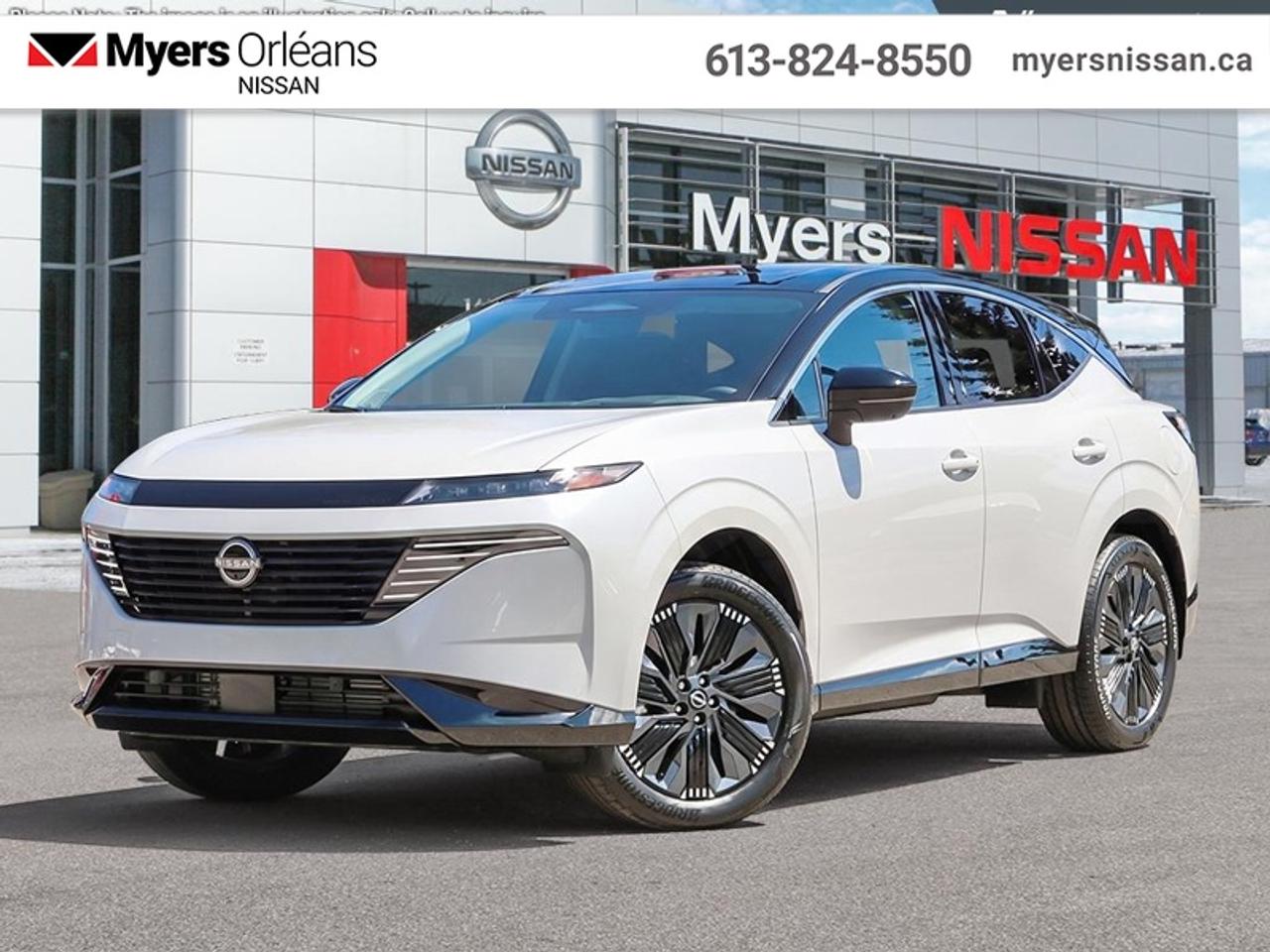 <b>Leather Seats!</b><br> <br> Thanks for looking. This tough 2026 Nissan Murano Platinum is for sale now in Orleans. This Everest White Pearl Tricoat/2t Super Black SUV has an Automatic transmission and is powered by a 241HP 2.0L 4 Cylinder Engine. <br> <br> Our Muranos trim level is Platinum. This vehicle has been upgraded with the following features: Leather Seats.<br><br> <br/>Total rebate of $2000 is reflected in the price. Credit includes $2,000 Non-Stackable Dollars for Cash Purchase only, available in lieu of subvented financing rates. Incentives expire 2026-08-31. See dealer for details. <br> <br> <br>LEASING:<br><br>Estimated Lease Payment: $906/m <br>Payment based on 5.9% lease financing for 60 months with $0 down payment on approved credit. Total obligation $54,415. Mileage allowance of 16,000 KM/year. Offer expires 2026-08-31.<br><br><br>We are proud to regularly serve our clients and ready to help you find the right car that fits your needs, your wants, and your budget.And, of course, were always happy to answer any of your questions.Proudly supporting Ottawa, Orleans, Vanier, Barrhaven, Kanata, Nepean, Stittsville, Carp, Dunrobin, Kemptville, Westboro, Cumberland, Rockland, Embrun , Casselman , Limoges, Crysler and beyond! Call us at (613) 824-8550 or use the Get More Info button for more information. Please see dealer for details. The vehicle may not be exactly as shown. The selling price includes all fees, licensing & taxes are extra. OMVIC licensed.Find out why Myers Orleans Nissan is Ottawas number one rated Nissan dealership for customer satisfaction! We take pride in offering our clients exceptional bilingual customer service throughout our sales, service and parts departments. Located just off highway 174 at the Jean DÀrc exit, in the Orleans Auto Mall, we have a huge selection of New vehicles and our professional team will help you find the Nissan that fits both your lifestyle and budget. And if we dont have it here, we will find it or you! Visit or call us today.<br> Come by and check out our fleet of 30+ used cars and trucks and 110+ new cars and trucks for sale in Orleans.  o~o