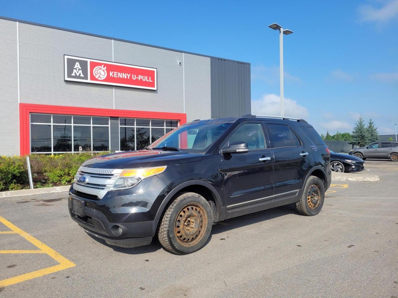 2015 Ford Explorer XLT in Tuxedo Black Metallic. The vehicle has 304,244km. The vehicle runs and drives. No Check engine light. TPMS lights are on. Multiple imperfections/rust around the car mainly on the roof and trunk. Exhaust leak. Cracked windshield. Play on the steering wheel. We dont perform any mechanical/safety inspections. The vehicle is sold as is and might need some work.