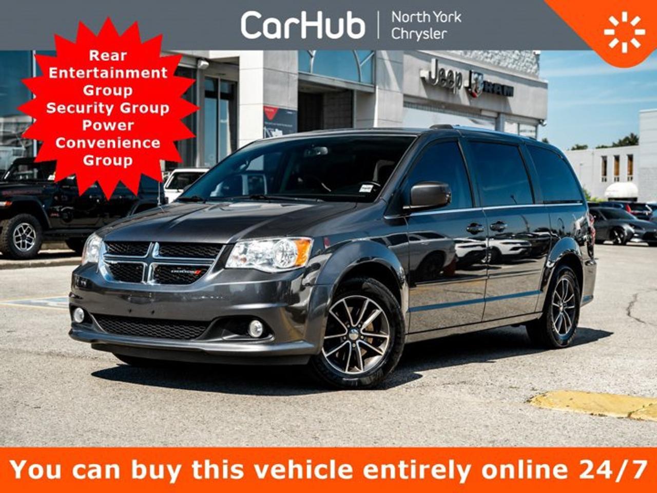 <p> This Dodge Grand Caravan boasts a Regular Unleaded V-6 3.6 L/220 engine powering this Automatic transmission. UCONNECT HANDS-FREE GROUP  -inc: SIRIUSXM Satellite Radio, 1-Year SIRIUSXM Subscription, Remote USB Port, Bluetooth Streaming Audio, Leather-Wrapped Steering Wheel, Hands-Free Comm w/Bluetooth, Leather-Wrapped Shift Knob, Auto-Dimming Rearview Mirror w/Microphone, TRANSMISSION: 6-SPEED AUTOMATIC  (STD), SIRIUSXM SATELLITE RADIO  -inc: 1-Year SIRIUSXM Subscription. <p> This Dodge Grand Caravan Features the Following Options <br /> QUICK ORDER PACKAGE 29P SXT PREMIUM PLUS  -inc: Engine: 3.6L Pentastar VVT V6, Transmission: 6-Speed Automatic, 2nd-Row Power Windows, Integrated Roof Rail Crossbars, Body-Colour Bodyside Mouldings, Premium Interior Accents, Body-Colour Sill Applique, Fog Lamps, Rear Air Conditioning w/Heater, Body-Colour Door Handles, 2nd Row StowN Go Bucket Seats, Black Finish Instrument Panel Bezel, Power 2-Way Driver Lumbar Adjust, Highline Door Trim Panel, Bright Side Roof Rails, Super Console, 2nd & 3rd Row StowN Go Seats, 3rd-Row Power Quarter-Vented Windows, Sunscreen Glass, Leather-Wrapped Shift Knob, Power Windows w/Front 1-Touch Down, Bright Belt Mouldings, A/C w/Tri-Zone Manual Temperature Control, Body-Colour Exterior Mirrors, Leather-Wrapped Steering Wheel , SINGLE DVD ENTERTAINMENT GROUP  -inc: Video Remote Control, Wireless Headphones, Radio: 430, 40GB Hard Drive w/28GB Available, 2nd-Row Overhead 9 VGA Video Screen, HDMI Input Jack, 2nd Row Overhead DVD Console, Remote USB Port - Charge Only, 115-Volt Auxiliary Power Outlet, 6.5 Touchscreen, 6 Speakers, ParkView Rear Back-Up Camera, SECURITY GROUP  -inc: Remote Start System, Security Alarm, SECURITY ALARM, RADIO: 430 NAV  -inc: Garmin Navigation System, POWER CONVENIENCE GROUP  -inc: Right Power Sliding Door, Power Liftgate, Left Power Sliding Door, LIGHT GREYSTONE/BLACK, LEATHER FRONT BUCKET W/SUEDE INSERTS, GRANITE CRYSTAL METALLIC, ENGINE: 3.6L PENTASTAR VVT V6  (STD), Wheels: 17 x 6.5 Aluminum w/Granite Crystal. </p> <p>Drive Happy with CarHub<br>*** All-inclusive, upfront prices -- no haggling, negotiations, pressure, or games*** Purchase or lease a vehicle and receive a $1000 CarHub Rewards card for service.  *** Purchase this vehicle fully online on CarHub websites</p> <p>Transparency Statement<br>USED VEHICLES:Online prices and payments are for finance purchases  please note there is a $850 safety certification fee. if not Certified, then as per OMVIC Regulations the vehicle is deemed to be not drivable and Not Certified. Cash purchases for used vehicles have a $2,350 surcharge which includes the safety certification (the finance price + $2,350).NEW VEHICLES:New financed vehicles are subject to an $ 850 Processing Fee. New cars priced at over $100,000 including add-ons or accessories are subject to the additional federal luxury tax.While every effort is taken to avoid errors, technical or human error can occur, so please confirm vehicle features, options, materials, and other specs with your CarHub representative. This can easily be done by calling us or by visiting us at the dealership. CarHub used vehicles come standard with 1 key. If we receive more than one key from the previous owner, we include them with the vehicle. Additional keys may be purchased at the time of sale. Ask your Product Advisor for more details. Payments are only estimates derived from a standard term/rate on approved credit. Terms, rates and payments may vary. Prices, rates and payments are subject to change without notice. Please see our website for more details.</p>