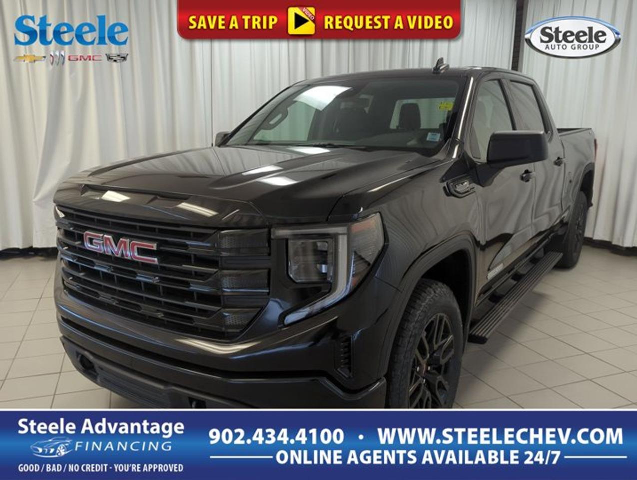 Command attention in Dartmouth with this 2026 GMC Sierra 1500 Elevation, proudly offered by Steele Chevrolet Buick GMC. Finished in Black with a Black interior, this four-door full-size pickup blends bold style, V8 power, and everyday practicality. Its 5.3L gas V8, automatic transmission, and four-wheel drive setup give this truck the strength and confidence drivers want in Atlantic Canada.Built to handle work, travel, and changing road conditions, this 2026 GMC Sierra 1500 Elevation delivers a strong and composed drive. The Off-Road Suspension adds extra confidence on rough terrain, while paddle shifters bring a more hands-on feel behind the wheel. Wireless Charging adds daily ease, making this truck a smart fit for modern driving needs.FEATURES OF THE Sierra 1500 ElevationBold black exterior with modern presenceFour-door cabin for easy passenger accessWireless charging for clutter-free conveniencePaddle shifters for engaged driving feelTRUCK FEATURESFour-wheel drive for added road confidenceOff-road suspension for rougher terrain controlPickup design supports work and recreationV8 power suited for hauling tasksADVANCED SAFETY FEATURESFour-wheel drive boosts traction in conditionsSolid truck stance inspires driver confidenceFour-door layout helps passenger entry easeElevated driving position aids road visibilityPERFORMANCE AND EFFICIENCY5.3L gas V8 delivers strong outputAutomatic transmission supports smooth power deliveryPaddle shifters add responsive manual-style controlOff-road suspension improves composure on uneven surfacesCOMFORT AND CONVENIENCEBlack interior offers clean, upscale styleFour full doors improve daily usabilityWireless charging keeps cabin space organizedSpacious truck cabin suits busy lifestylesTECHNOLOGY AND CONNECTIVITYWireless charging adds simple device supportClear controls help reduce driver distractionPaddle shifters enhance driver interactionModern cabin layout supports everyday useCARGO SPACEPickup bed handles gear and suppliesUseful for work tools and equipmentGreat for weekend projects and travelFull-size truck utility adds versatilityWHAT OTHER OWNERS LIKEStrong V8 power for confident drivingFour-wheel drive for seasonal capabilityUseful truck bed for daily tasksComfortable cabin with practical technologyThe 2026 GMC Sierra 1500 Elevation stands out for drivers who want traditional V8 strength in a modern full-size truck. Its 5.3L engine brings proven capability, while the automatic transmission helps deliver smooth performance in town and on the highway. With four-wheel drive, it is ready for changing weather, gravel roads, and jobsite demands.This 2026 GMC Sierra 1500 Elevation also offers the kind of flexibility many truck shoppers need. The four-door configuration makes it easy to bring family, friends, or crew along for the ride. The Black exterior gives it a clean and assertive look, while the Black interior keeps the cabin refined and easy to maintain.The Off-Road Suspension is a valuable addition for drivers who travel beyond paved roads. It helps this 2026 GMC Sierra 1500 Elevation feel more prepared for uneven surfaces and outdoor adventures. Paddle shifters add a sporty touch, giving the driver more direct control when desired, while Wireless Charging helps keep devices powered without extra cords in the cabin.If you are looking for a full-size pickup with bold style, V8 performance, four-wheel drive confidence, and useful everyday features, this 2026 GMC Sierra 1500 Elevation deserves a close look at Steele Chevrolet Buick GMC in Dartmouth. It brings together truck capability, smart convenience, and a strong road presence in one well-rounded package.This 2026 GMC Sierra 1500 Elevations VIN is: 3GTUUCED4TG412800 .