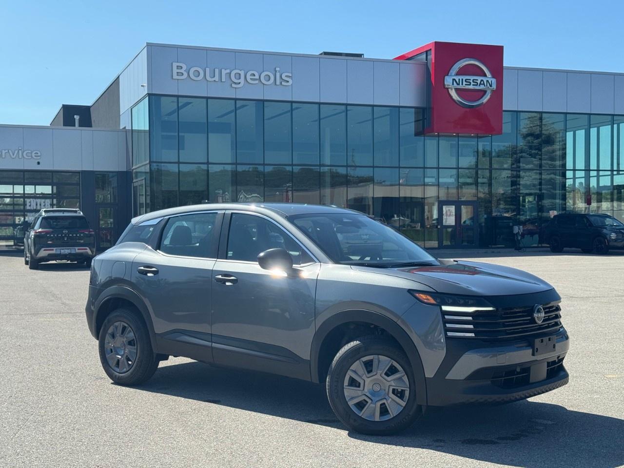 <p>Step into the future of driving with the 2026 Nissan Kicks S AWD in stunning Gun Metal Metallic. This SUV offers impressive handling and confidence with its advanced all-wheel drive system, perfect for navigating Canadian roads.</p> <p>With a sleek gray exterior, the Nissan Kicks presents a modern and dynamic design that is sure to turn heads. Inside, enjoy a sophisticated interior with features like leatherette door trim inserts, adding a touch of elegance to every journey. The heated front seats and mirrors ensure comfort no matter the Canadian weather.</p> <p>This vehicle is equipped with top-of-the-line technology and safety features designed with the modern driver in mind. It includes adaptive cruise control for stress-free highway driving, and a host of advanced driver-assistance features like lane assist and parking sensors, ensuring your safe arrival at every destination. Stay connected and entertained with the smart device integration, Bluetooth connectivity, and satellite radio, all accessible through the user-friendly interface.</p> <p>For the modern family or the tech-savvy urbanite, the 2026 Nissan Kicks S AWD offers everything you need in a compact SUV. Contact Bourgeois Midland Nissan today for more information and arrange a test drive to experience the outstanding features for yourself.</p> <p>Were thrilled to share that <strong>Nissan has been named the #1 mass market brand in initial quality</strong> by the <strong>J.D. Power 2025 U.S. Initial Quality Study</strong>! This industry-leading recognition confirms what our customers already know  when you choose <strong>Nissan</strong>, youre choosing exceptional craftsmanship, innovative technology, and dependable performance from day one.</p><p>At <strong>Bourgeois Midland Nissan</strong>, were proud to offer a full lineup of award-winning models like the <a target=_blank rel=noopener noreferrer nofollow href=https://www.bourgeoisnissan.com/inventory/?keyword=Rogue><strong>Nissan Rogue</strong></a>, <a target=_blank rel=noopener noreferrer nofollow href=https://www.bourgeoisnissan.com/inventory/?keyword=Altima&sort[id]=relevance&sort[sortDirection]=DESCENDING><strong>Altima</strong></a>, <a target=_blank rel=noopener noreferrer nofollow href=https://www.bourgeoisnissan.com/inventory/?modelId[]=P8Iy5bd_S_u3nnuzDJOpLA&keyword=Kicks&sort[id]=relevance&sort[sortDirection]=DESCENDING><strong>Kicks</strong></a>, and <a target=_blank rel=noopener noreferrer nofollow href=https://www.bourgeoisnissan.com/inventory/?&keyword=Kicks%20Play&sort[id]=relevance&sort[sortDirection]=DESCENDING><strong>Kicks Play</strong></a>  vehicles that consistently deliver on quality, comfort, and reliability.</p><p>Ready to experience the Nissan difference? Visit our Midland dealership today and discover why more Canadians are driving home in a Nissan.</p> <p><strong>Why Choose the Bourgeois Auto Group?</strong></p><p>For 80 years, Bourgeois Auto Group has been delivering exceptional automotive experiences. Our factor trained teams work to ensure you receive the shopping experience you deserve; whether you're looking for a new or new-to-you vehicle.</p><p>Shop 24/7 with our online showroom and chat service, ensuring convenience every step of the way. No hidden fees, full disclosure, and every pre-owned vehicle comes with a Carfax® report for peace of mind.</p><p>We offer a wide selection of pre-owned vehicles, all competitively priced using real-time market data. Get the best deal on your purchase and trade-in with our free Live Market Analysis report.</p><p>Looking to sell your car? We buy any make or modelno purchase required. Our simple to use online trade valuation tool will provide you with a clear, transparent selling experience whether you buy our car or not.</p><p>Backed by hundreds dedicated employees across 4 convenient locations, were here to meet all your automotive needs. Visit us in Midland or Parry Sound and explore our inventory or schedule your next service today.</p> <p><strong>Financing Your Next Vehicle with Bourgeois Midland Nissan:</strong></p><p>At Bourgeois Midland Nissan, we make financing your next vehicle simple and stress-free! Our team works with trusted lenders to find flexible options tailored to your budget. Drive away with confidenceapply today!</p><p>Take advantage of our online pre-qualification tool, backed by Equifax and TD Bank to find the payment that works for you. Simply <a href=https://www.bourgeoisnissan.com/pre-qualify-for-financing/ rel=nofollow><strong>CLICK HERE</strong></a> to use our secure online credit tool with no impact to your credit.</p>